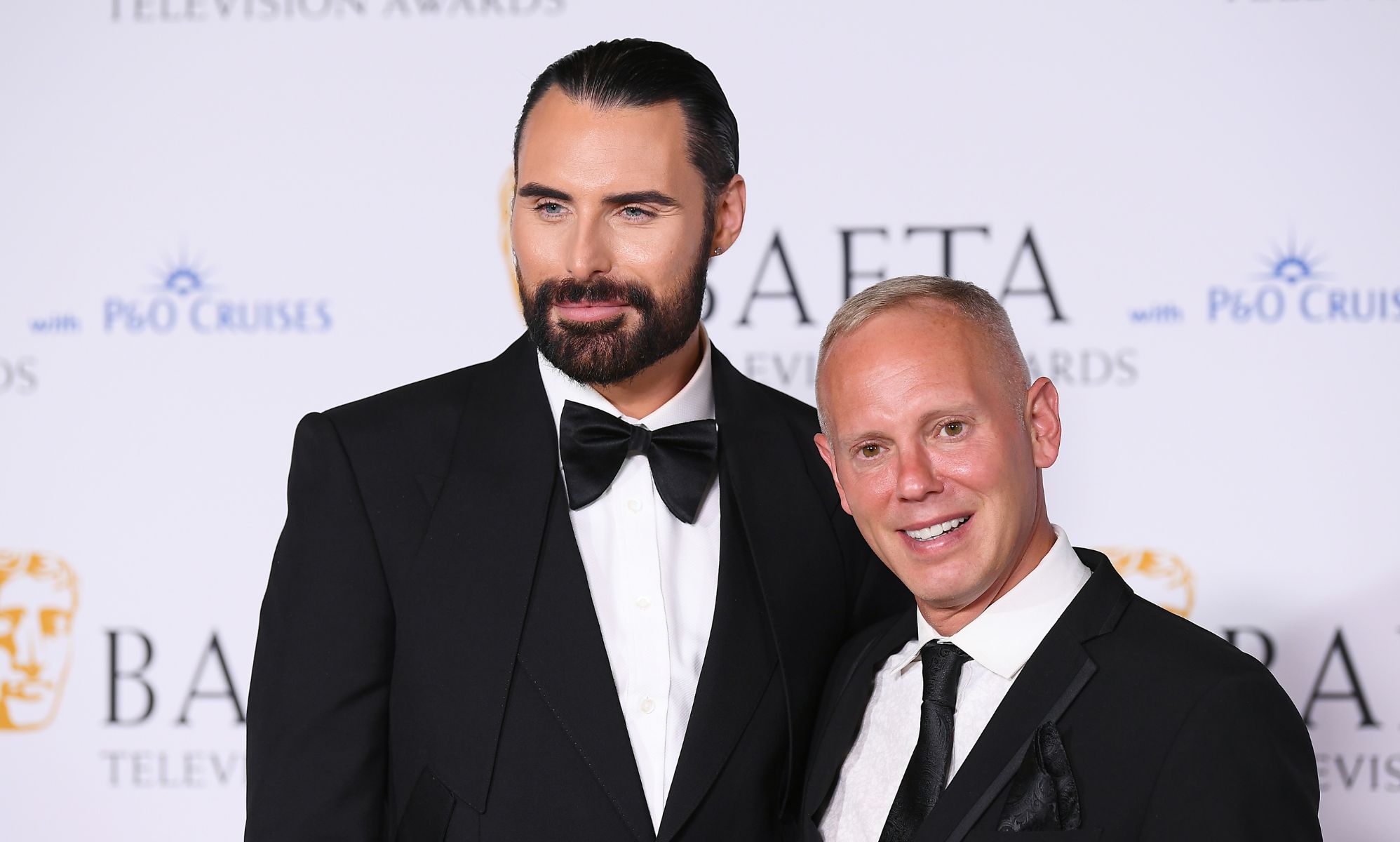 Rylan Clark and Rob Rinder at the BAFTAs