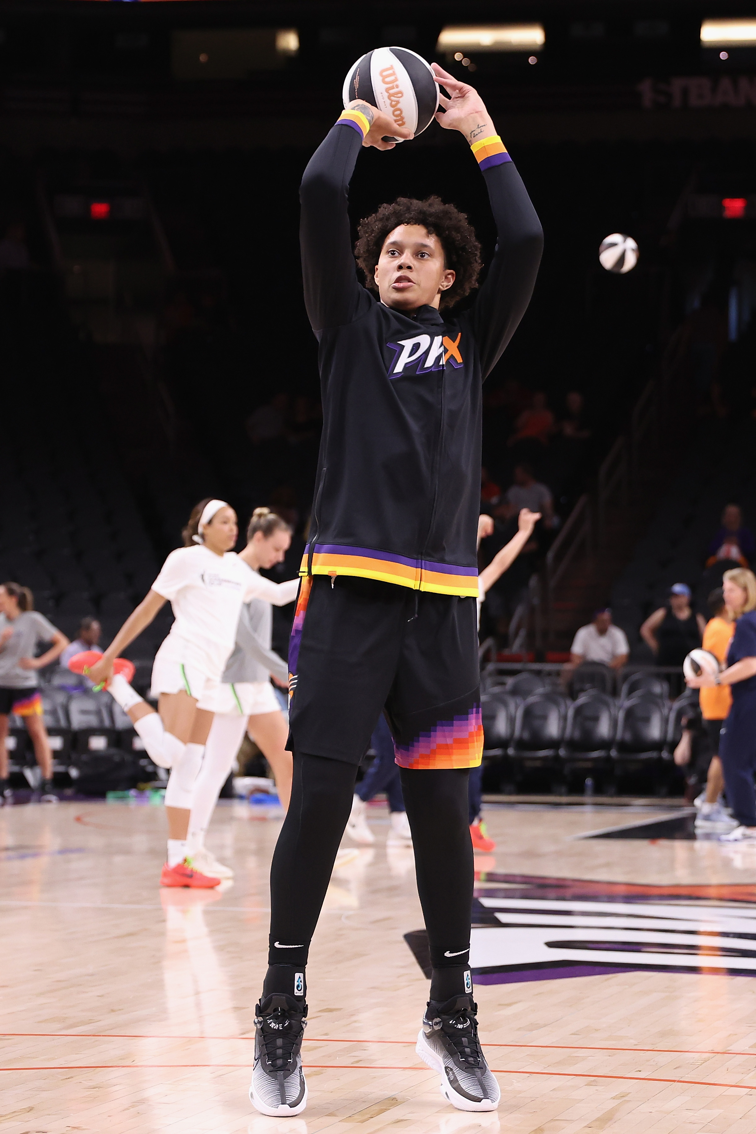 Brittney Griner for the Phoenix Mercury team.