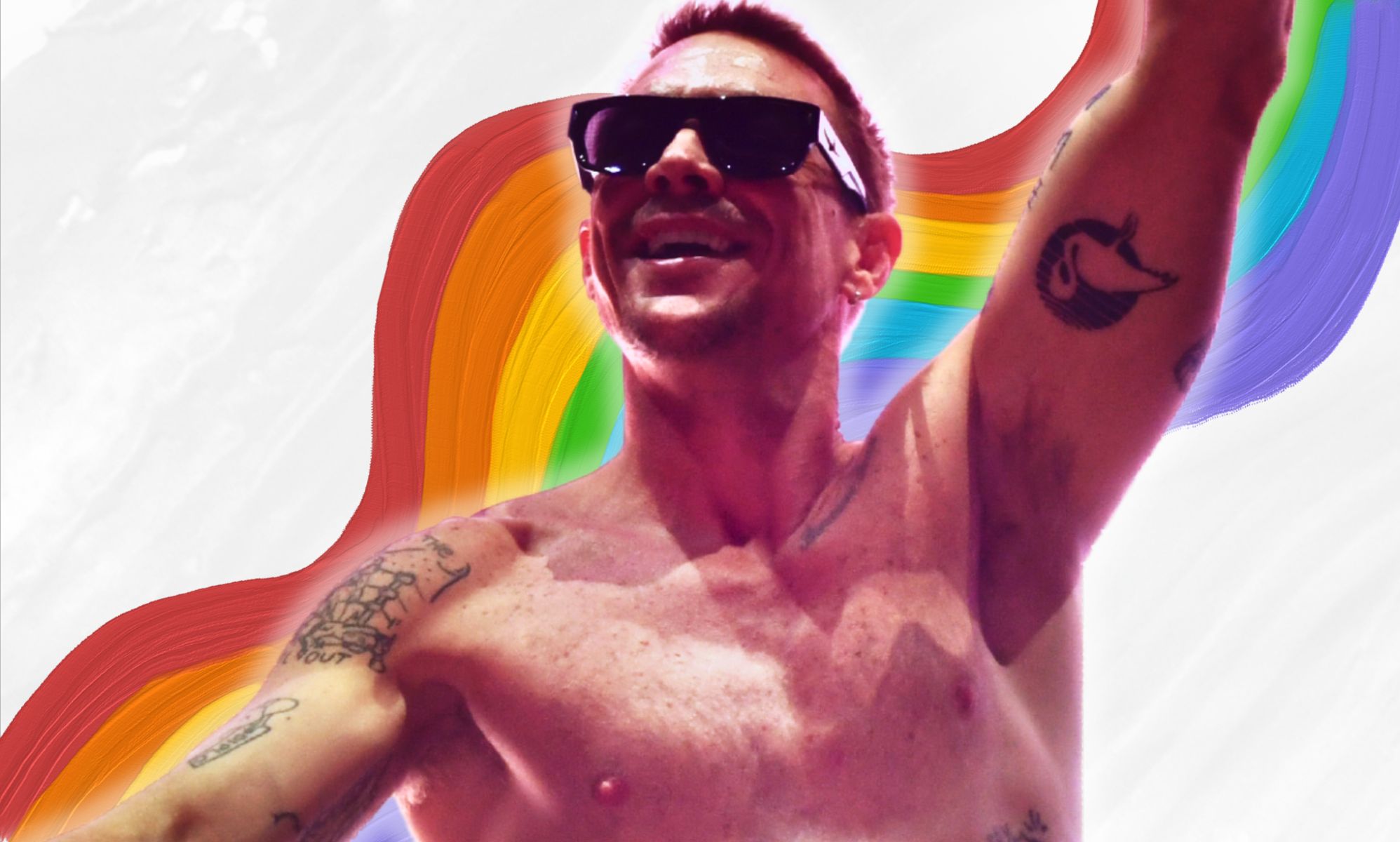 Diplo shares fully nude photo with rainbow emitting from his private parts to celebrate Pride