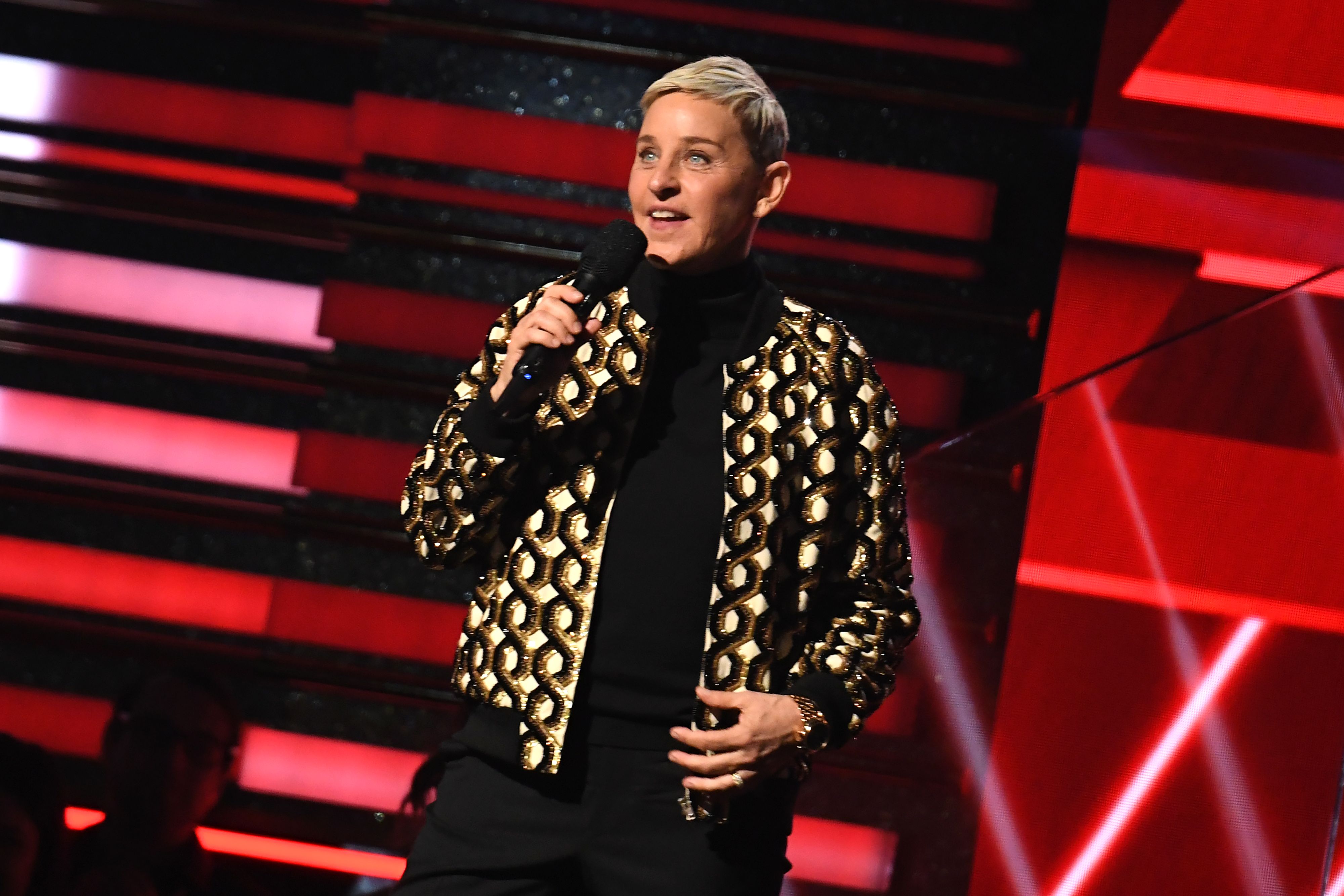 Ellen DeGeneres onstage during the 62nd Annual Grammy Awards