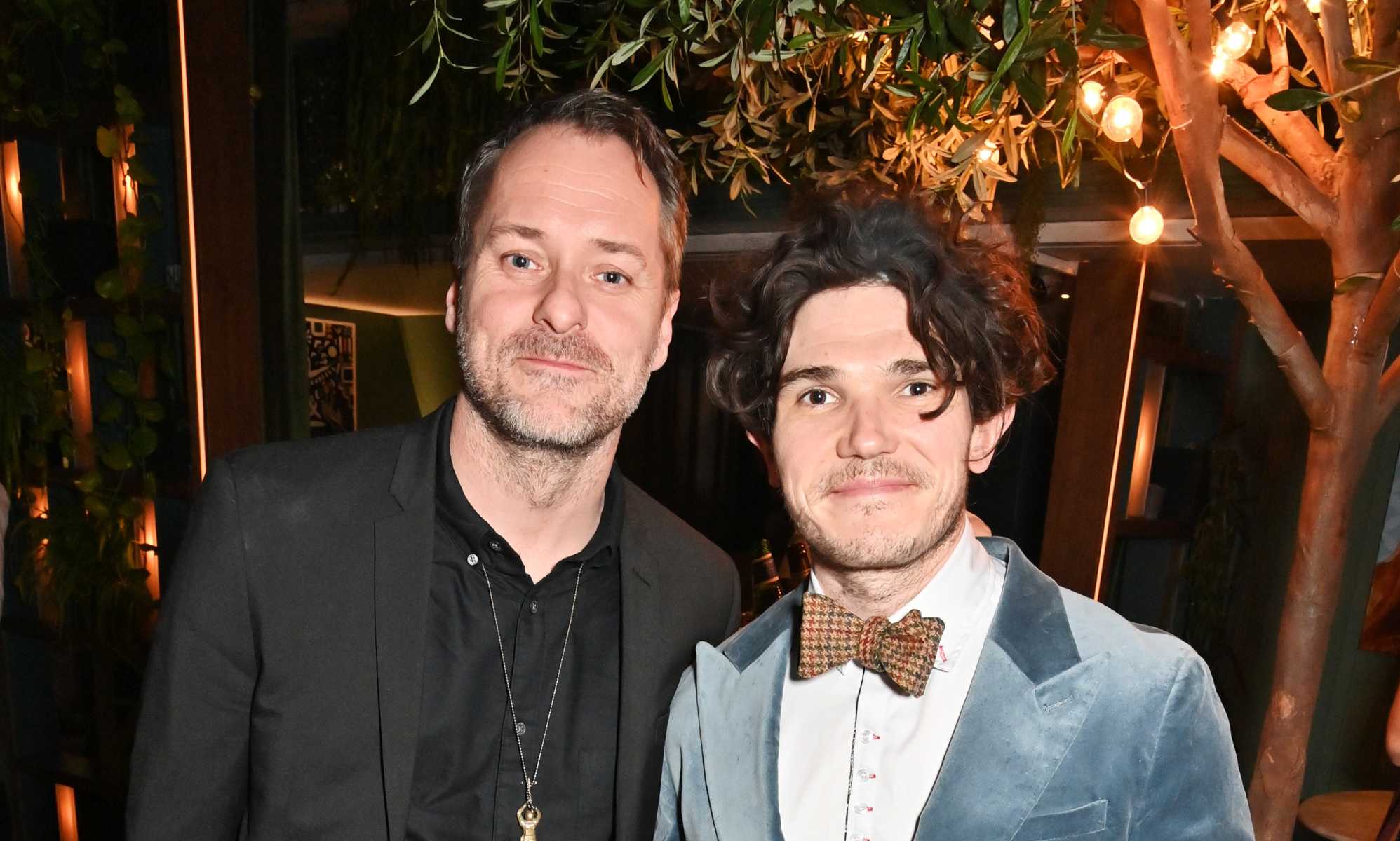 Actors Fra Fee and Declan Bennett tie the knot in fairytale wedding as Luke Evans looks on