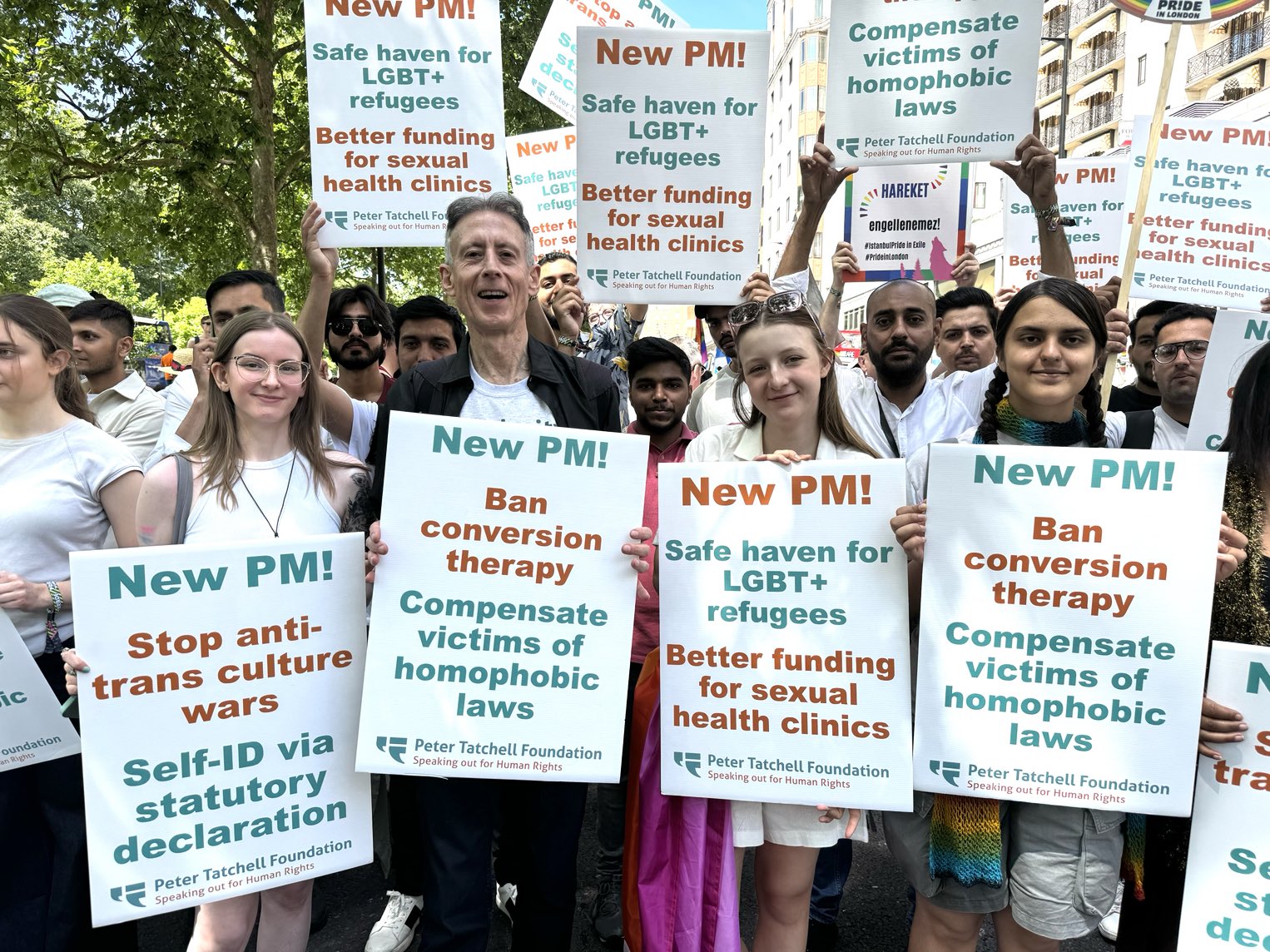 LGBTQ+ activists march at Pride in London for gay Chechen man who was 'thrown in pit and beaten'