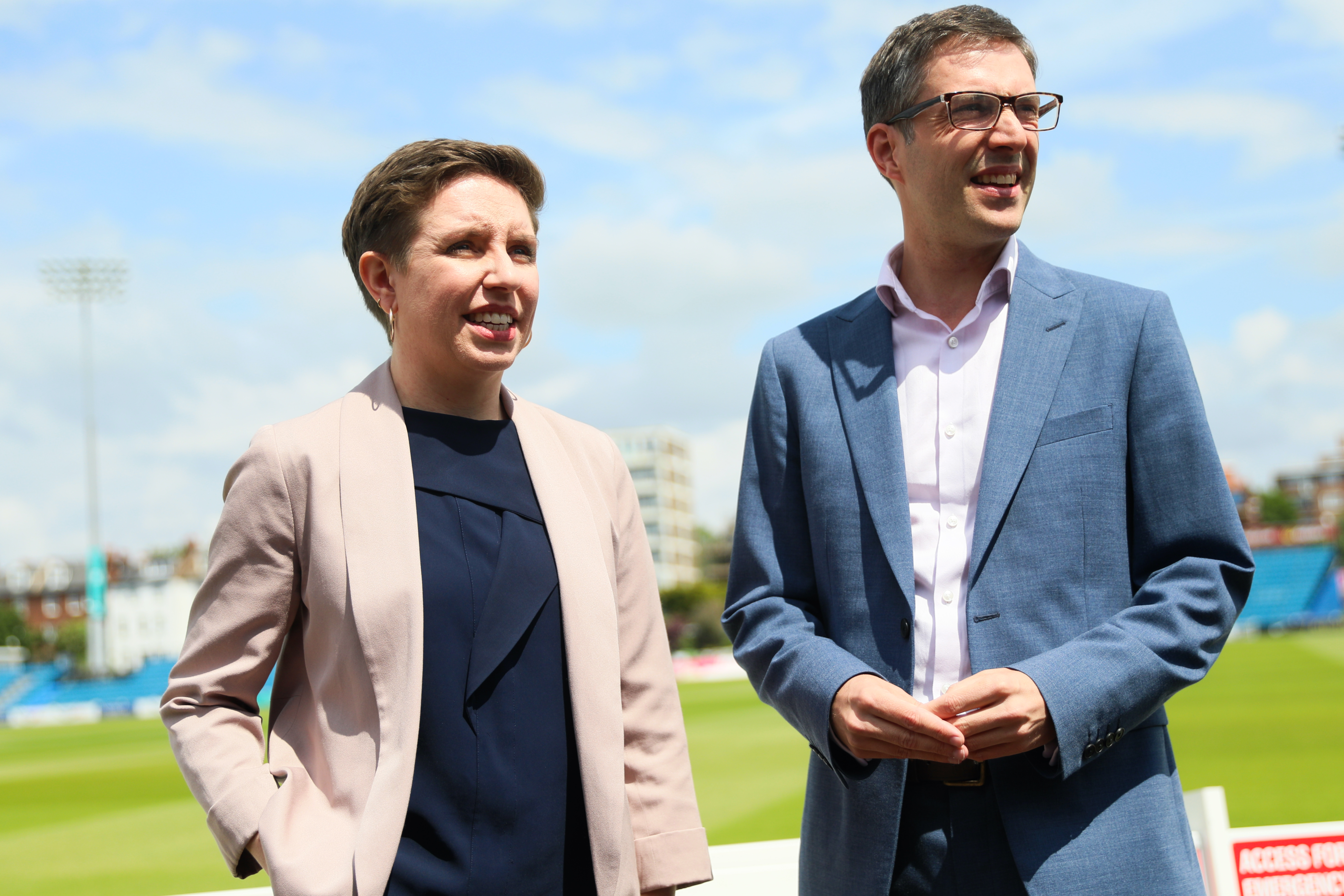 Green Party co-leaders Carla Denyer and Adrian Ramsay