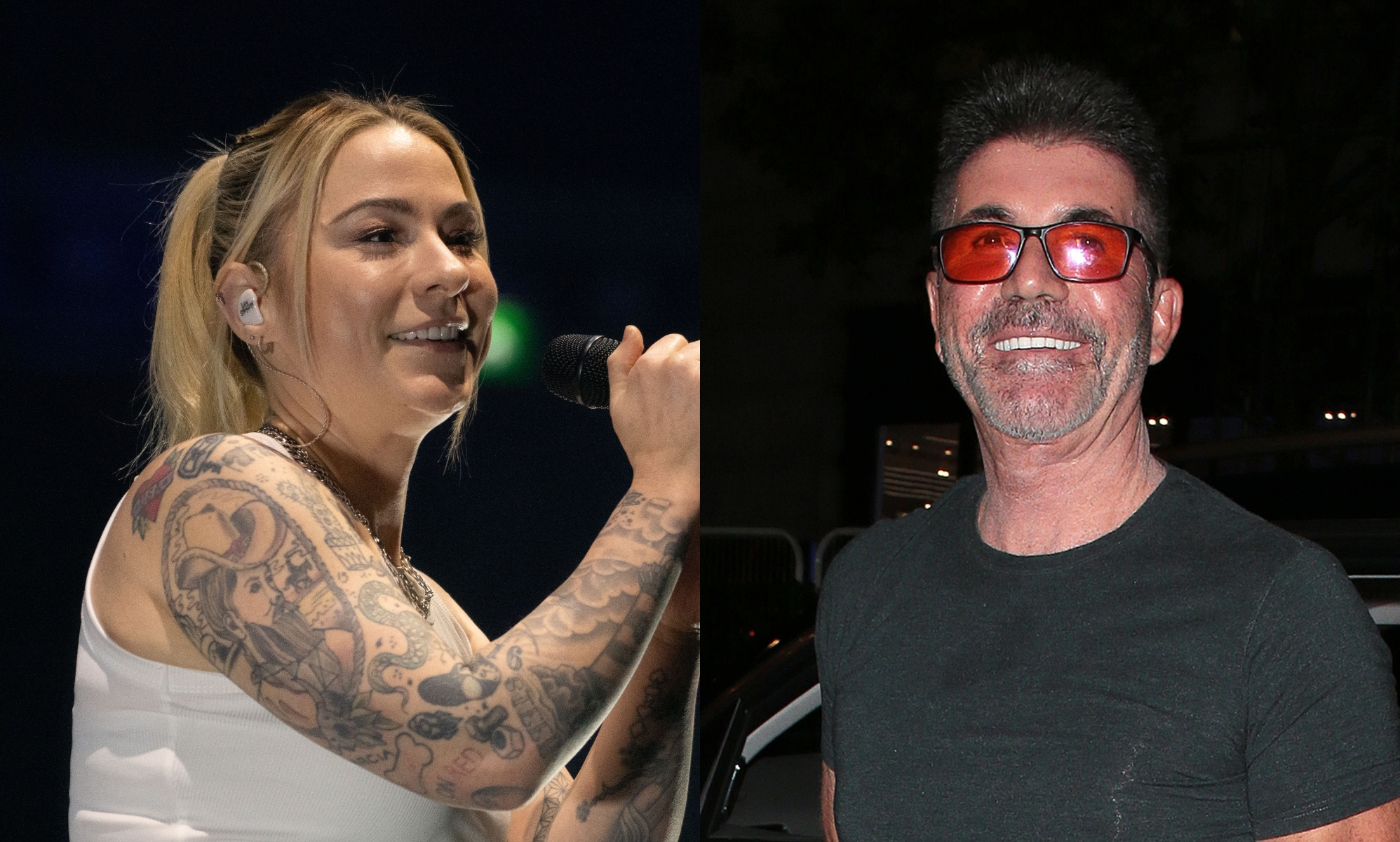 X Factor's Lucy Spraggan ties the knot with wife – and Simon Cowell walks her down the aisle