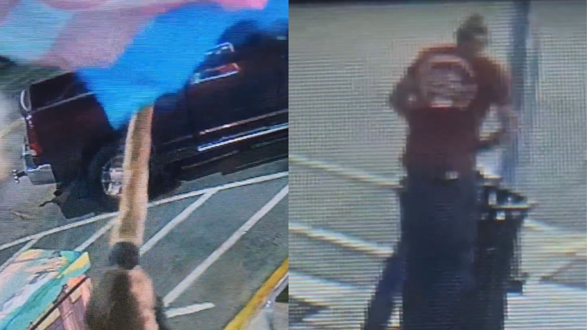 Group caught on CCTV tearing down Pride flags and urinating on them