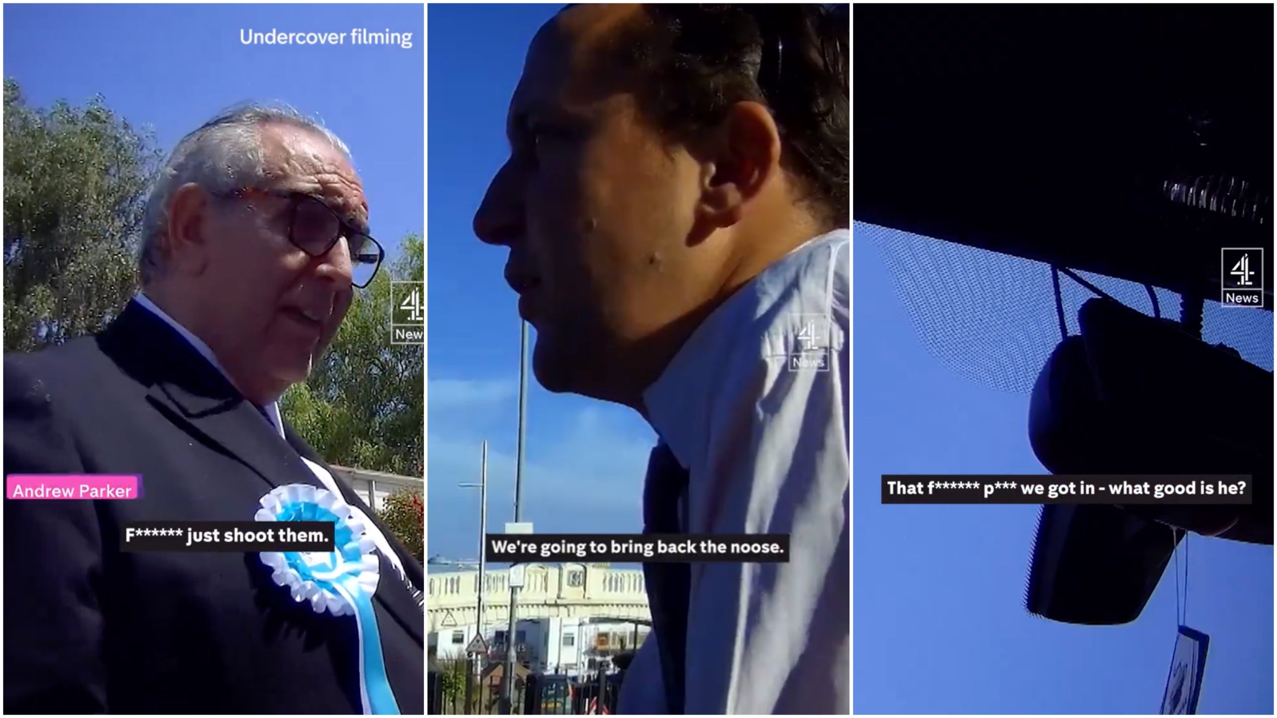 Nigel Farage's Reform UK members caught using homophobic slurs and calling for migrants to be shot