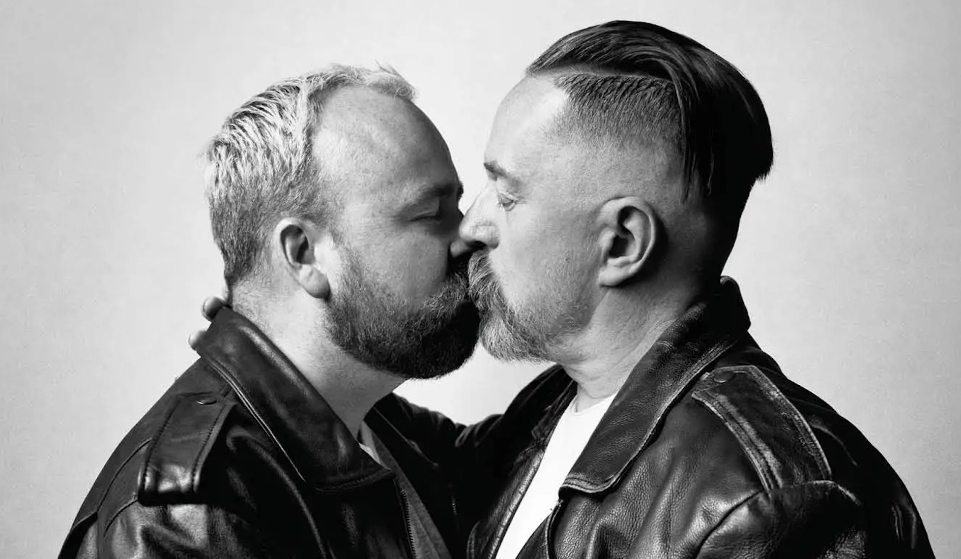 Two men kissing in Pride in London