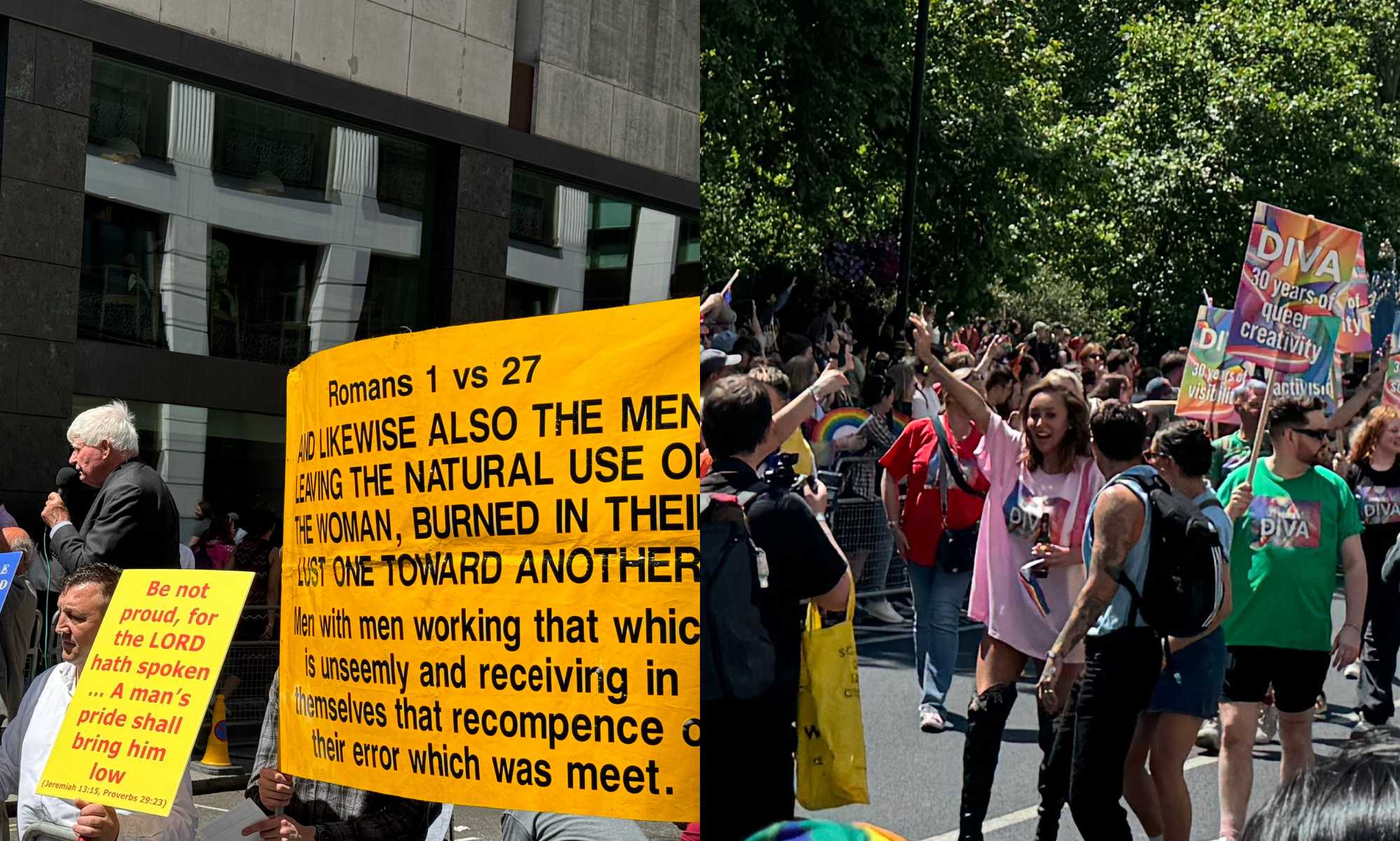 Married At First Sight UK star Ella Morgan helps to shut down anti-LGBTQ+ bigots at London Pride