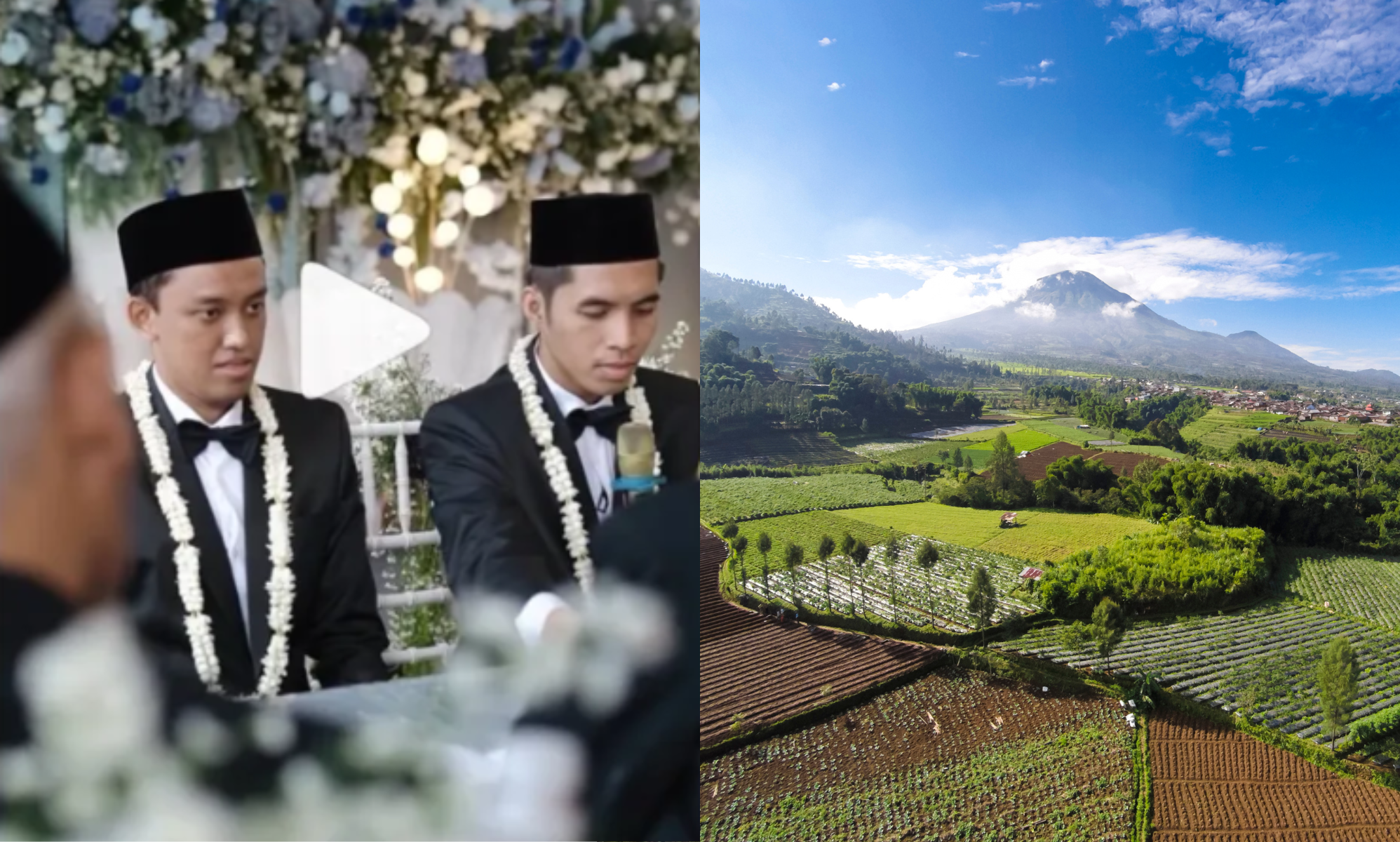 No, two grooms did not get married in Indonesia despite viral video
