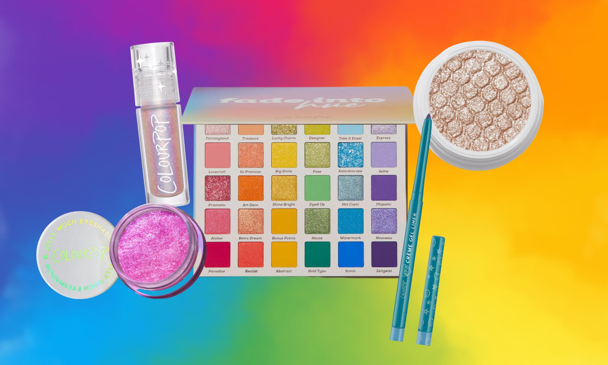 ColourPop's Pride range features festival-ready essentials