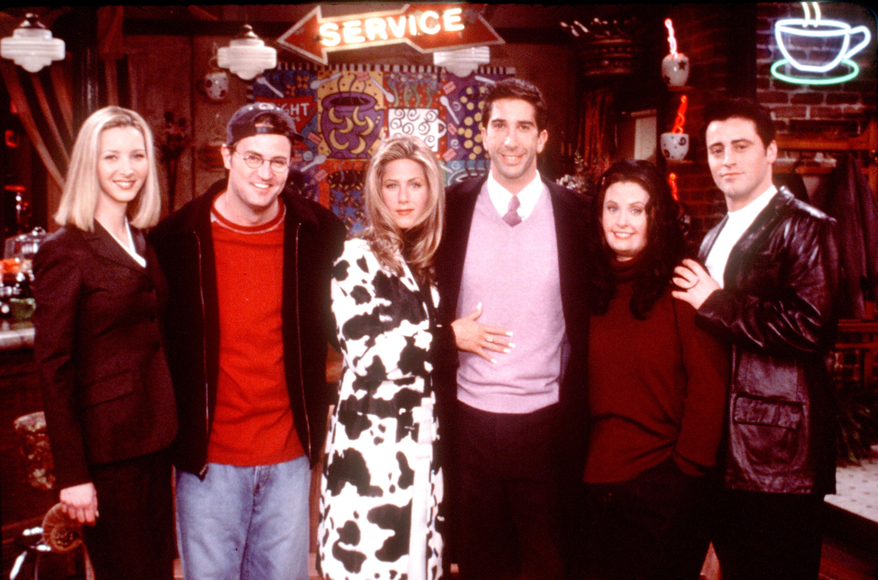 Friends Special Episode, &quot;The One That Could Have Been, Part One&quot; From L-R: Lisa Kudrow, Matthew Perry, Jennifer Aniston, David Schwimmer, Courteney Cox Arquette And Matt Leblanc