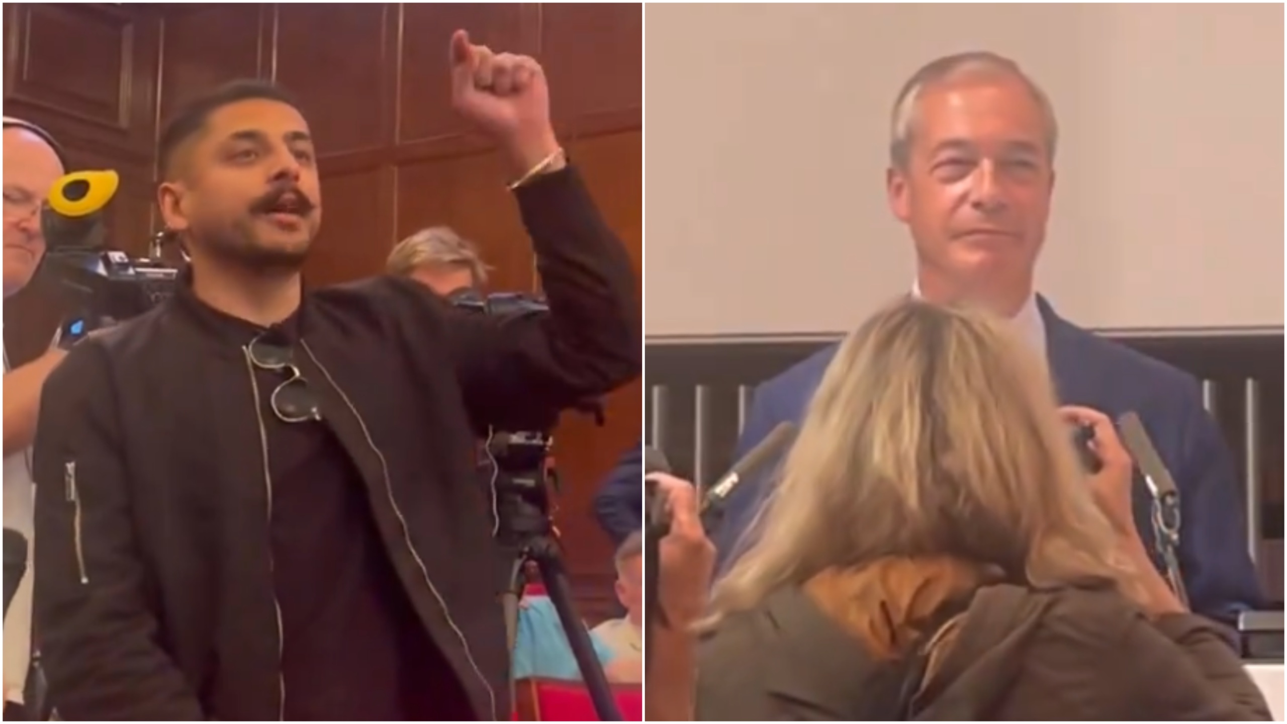 Nigel Farage’s victory rally 'thrown into chaos' by hecklers accusing Reform of bigotry and racism