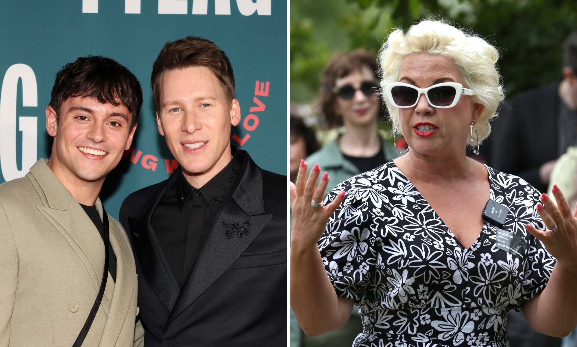 Posie Parker attacks Tom Daley and Dustin Lance Black over surrogacy after Olympic diving final