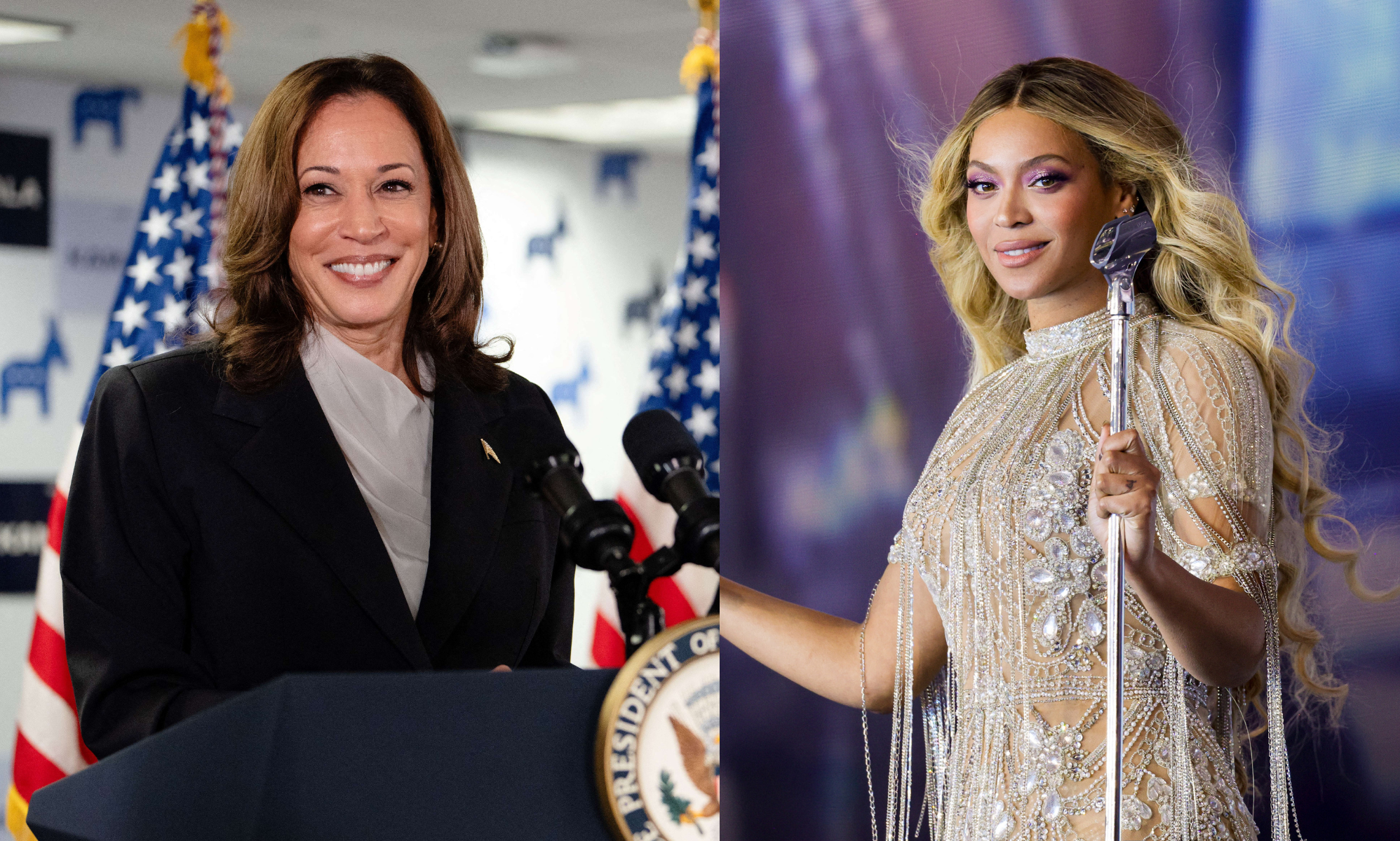 Kamala Harris walks out to Beyoncé's 'Freedom' during presidential campaign visit