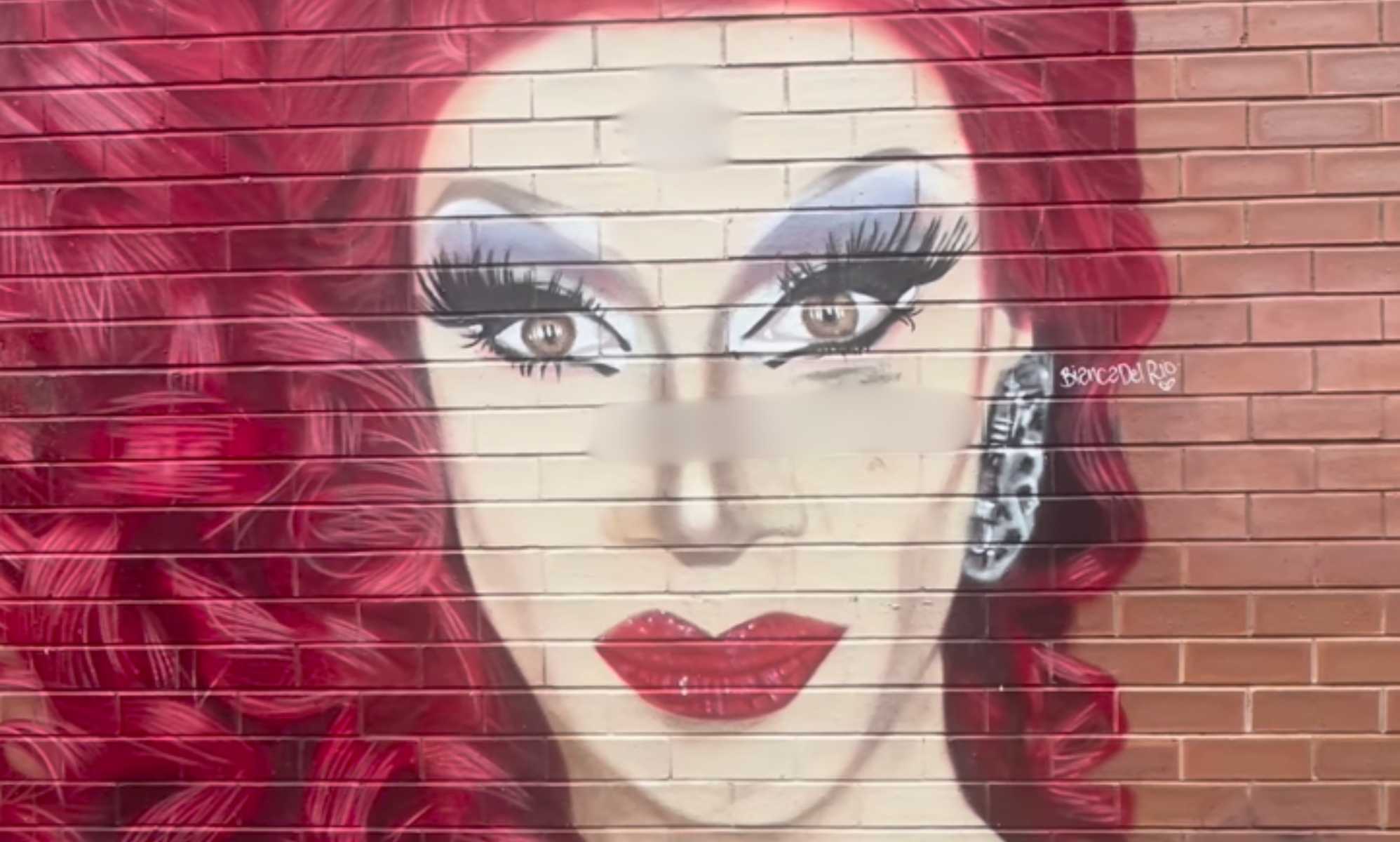Drag Race star's Manchester mural vandalised with homophobic slurs again