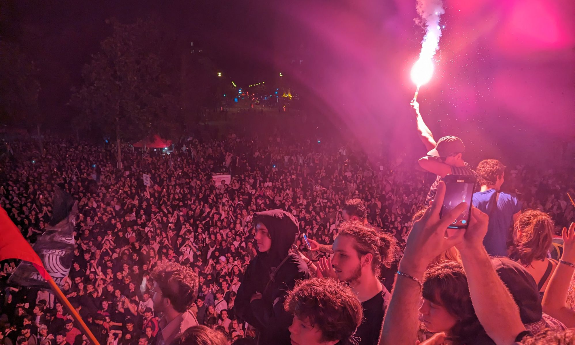 Massive anti-fascist protests erupt in Paris after far-right party's election victory