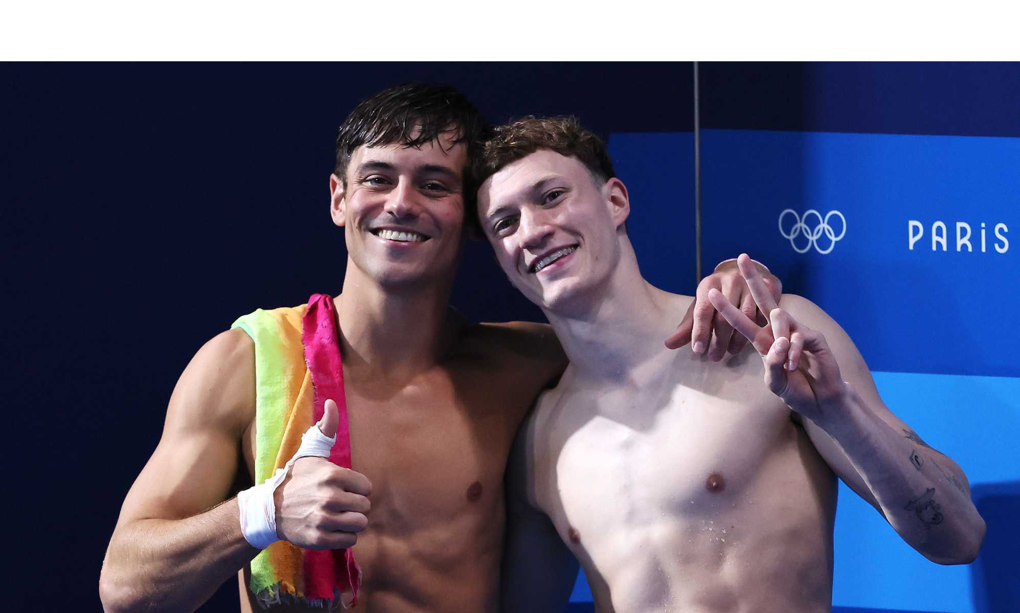 Tom Daley and diving partner Noah Williams win silver in the men
