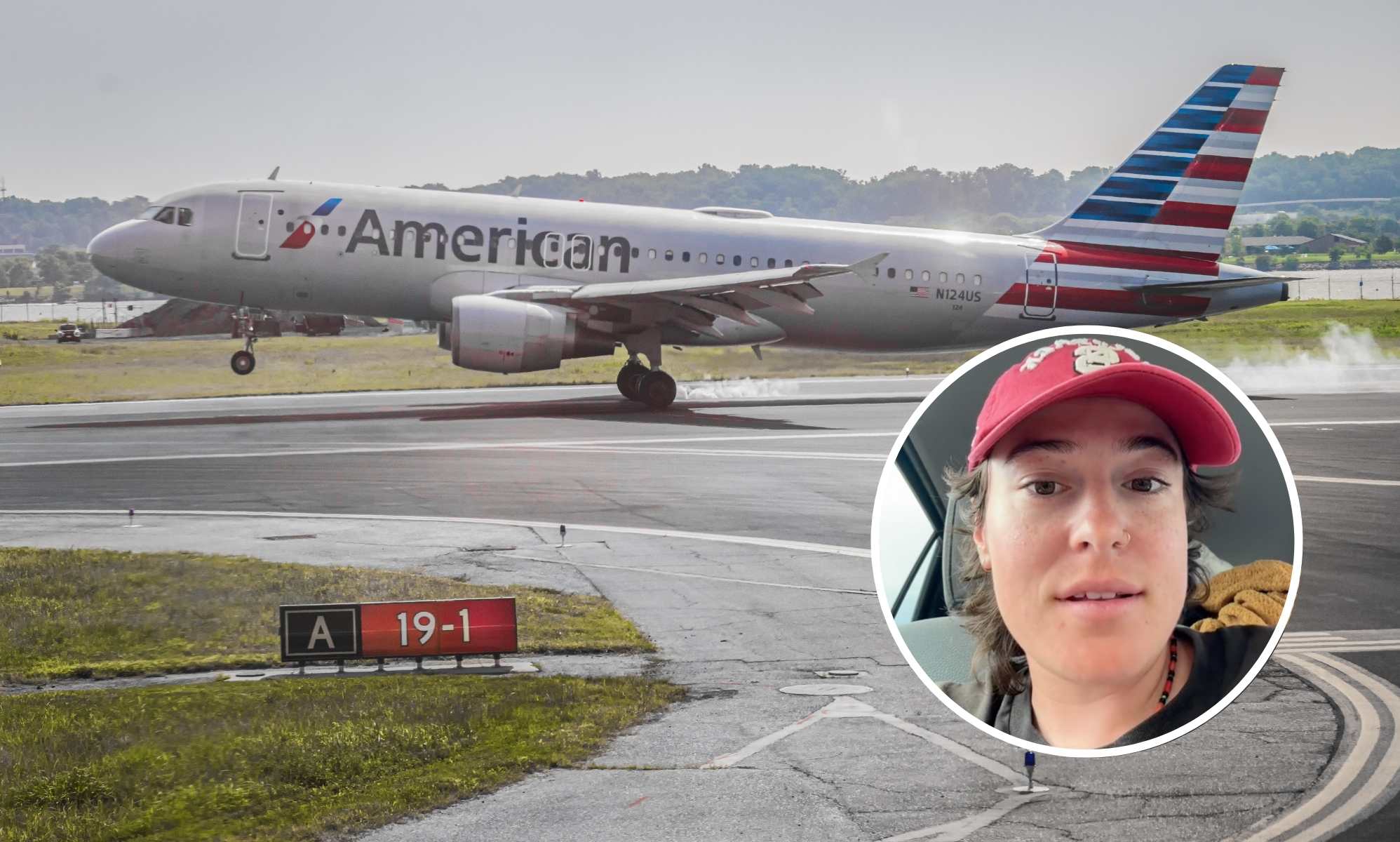 Lesbian claims she was 'banned' from American Airlines over accusation of having sex with a man