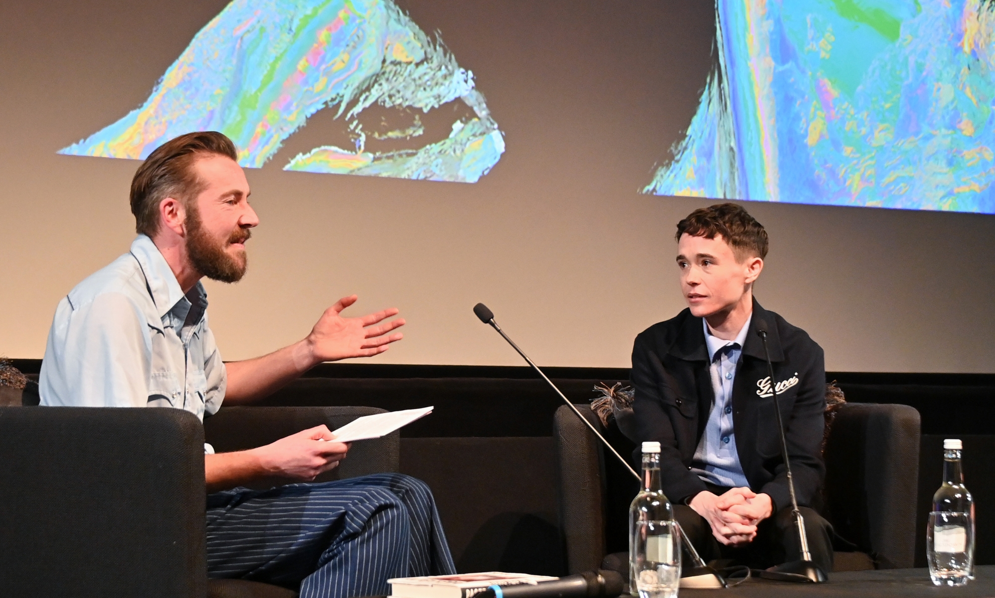 Zorian Clayton and Elliot Page speak at the &quot;Close To You&quot; Screen as part of BFI Flare 2024