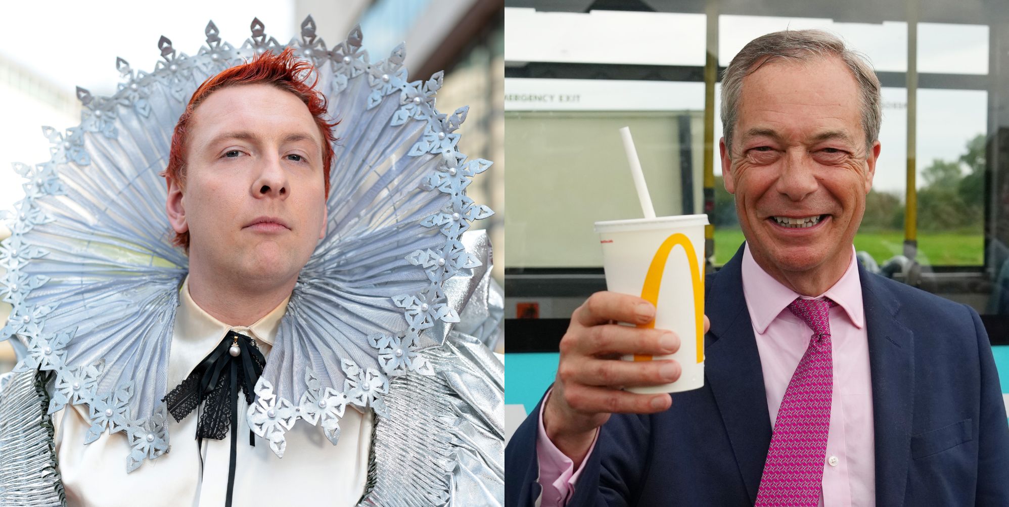 Pansexual comedian Joe Lycett is mercilessly trolling Nigel Farage again – and we love to see it