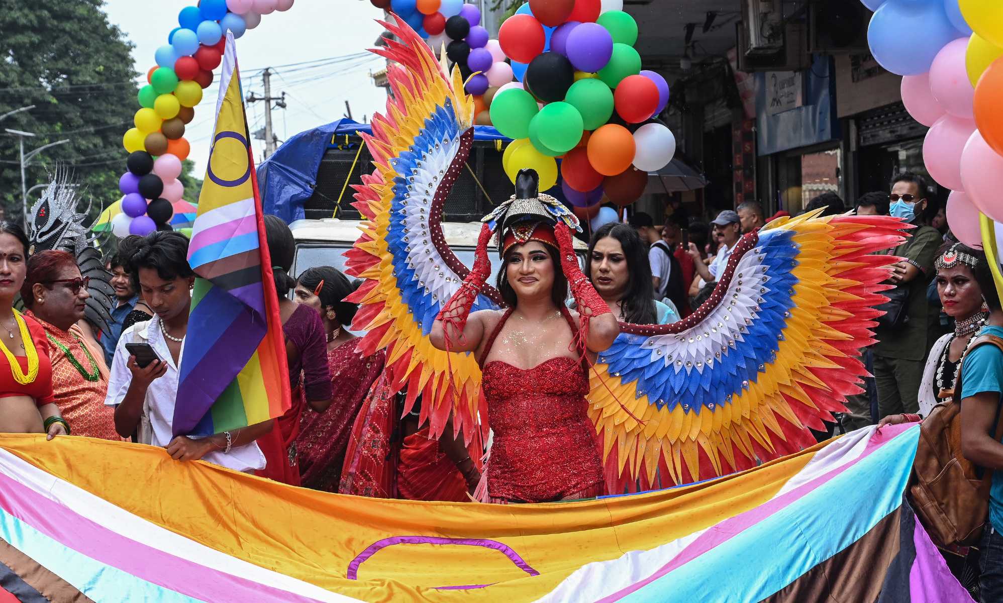 Hundreds turn out for Pride festival in Nepal's capital Kathmandu