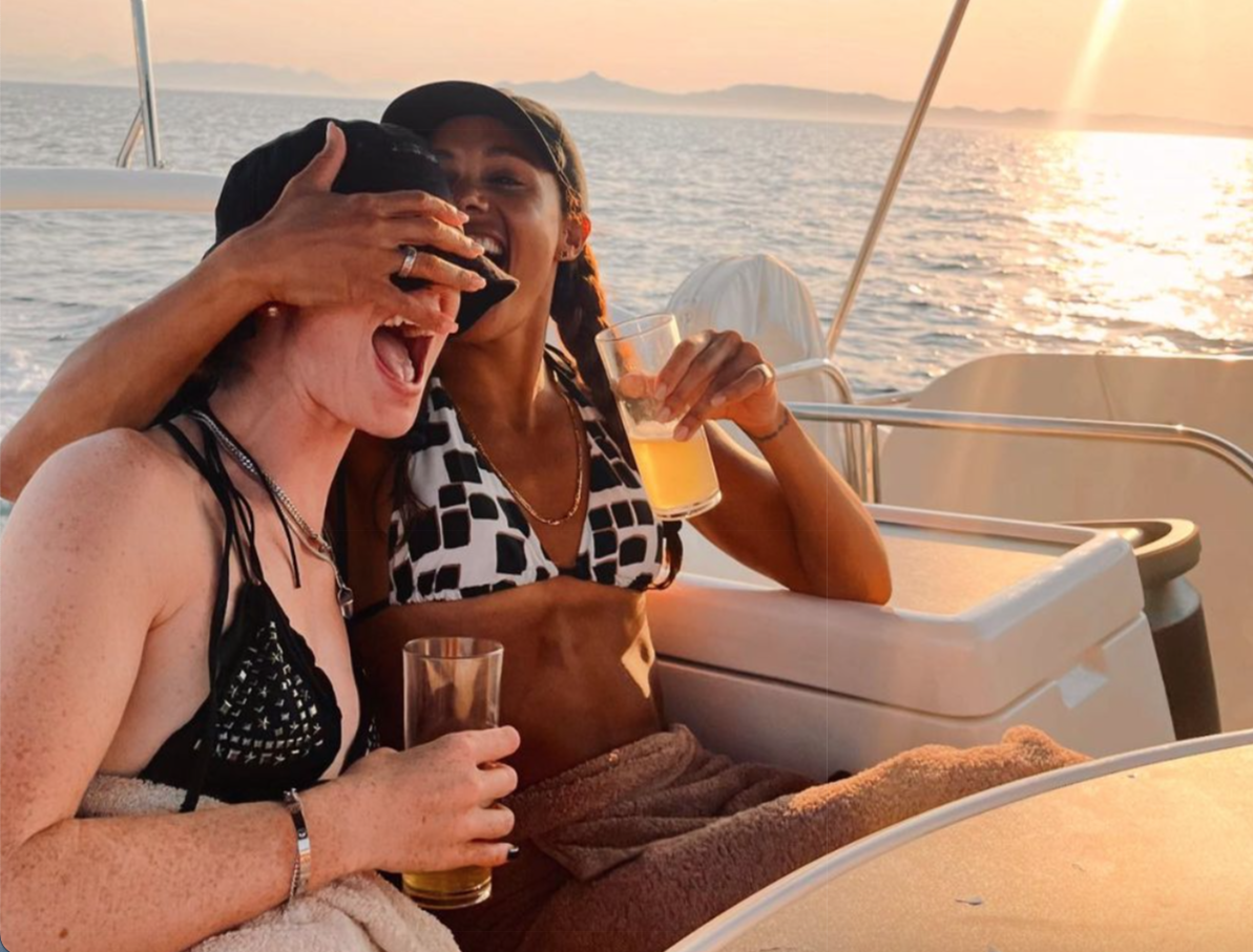 Jess Glynne and girlfriend Alex Scott are absolute couple goals on romantic getaway to Ibiza