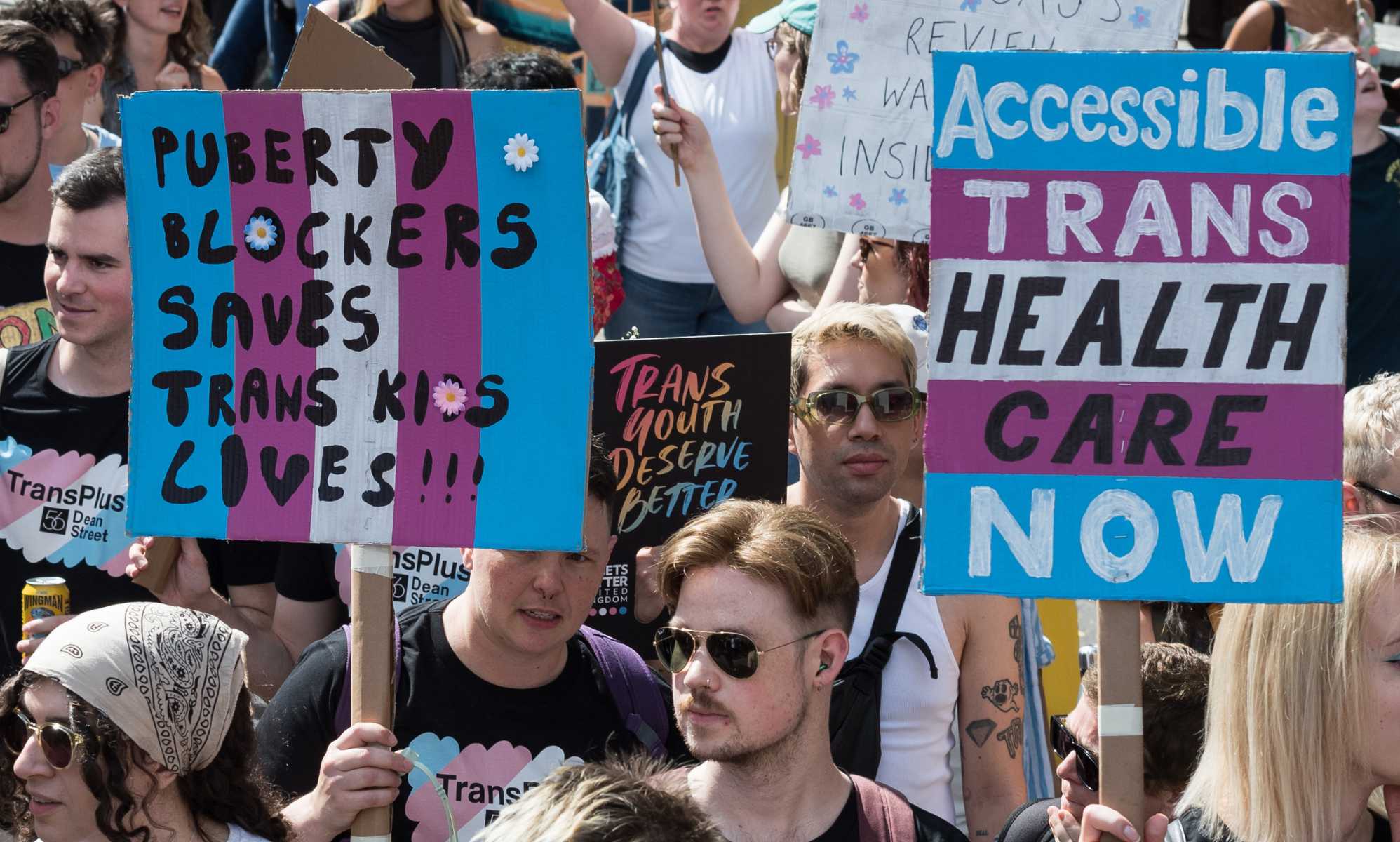 Protest in Belfast after puberty blockers ban extended to Northern Ireland