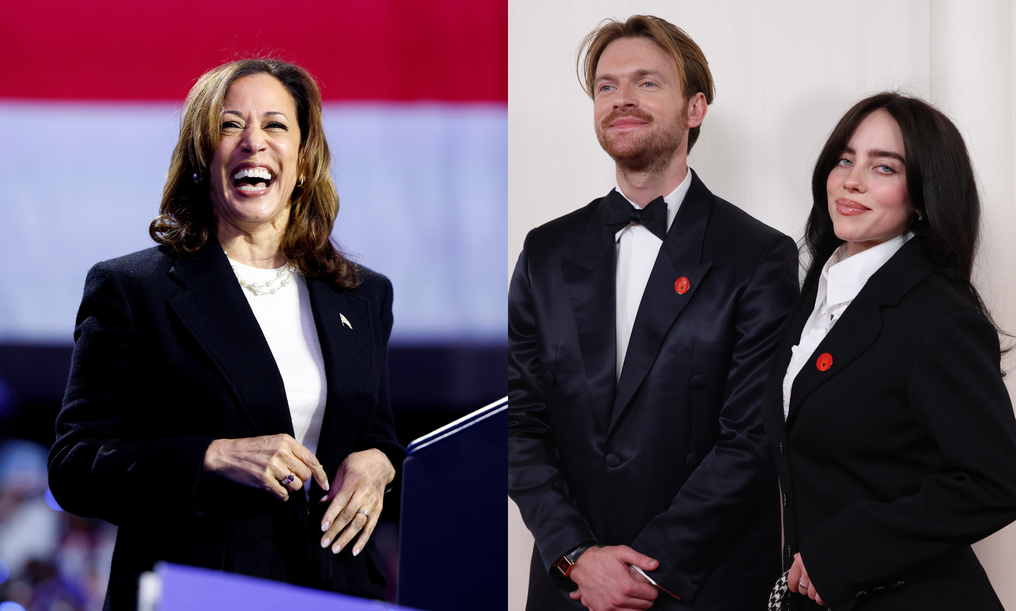 Billie Eilish and Finneas are the latest stars to endorse Kamala Harris on Voter Registration Day