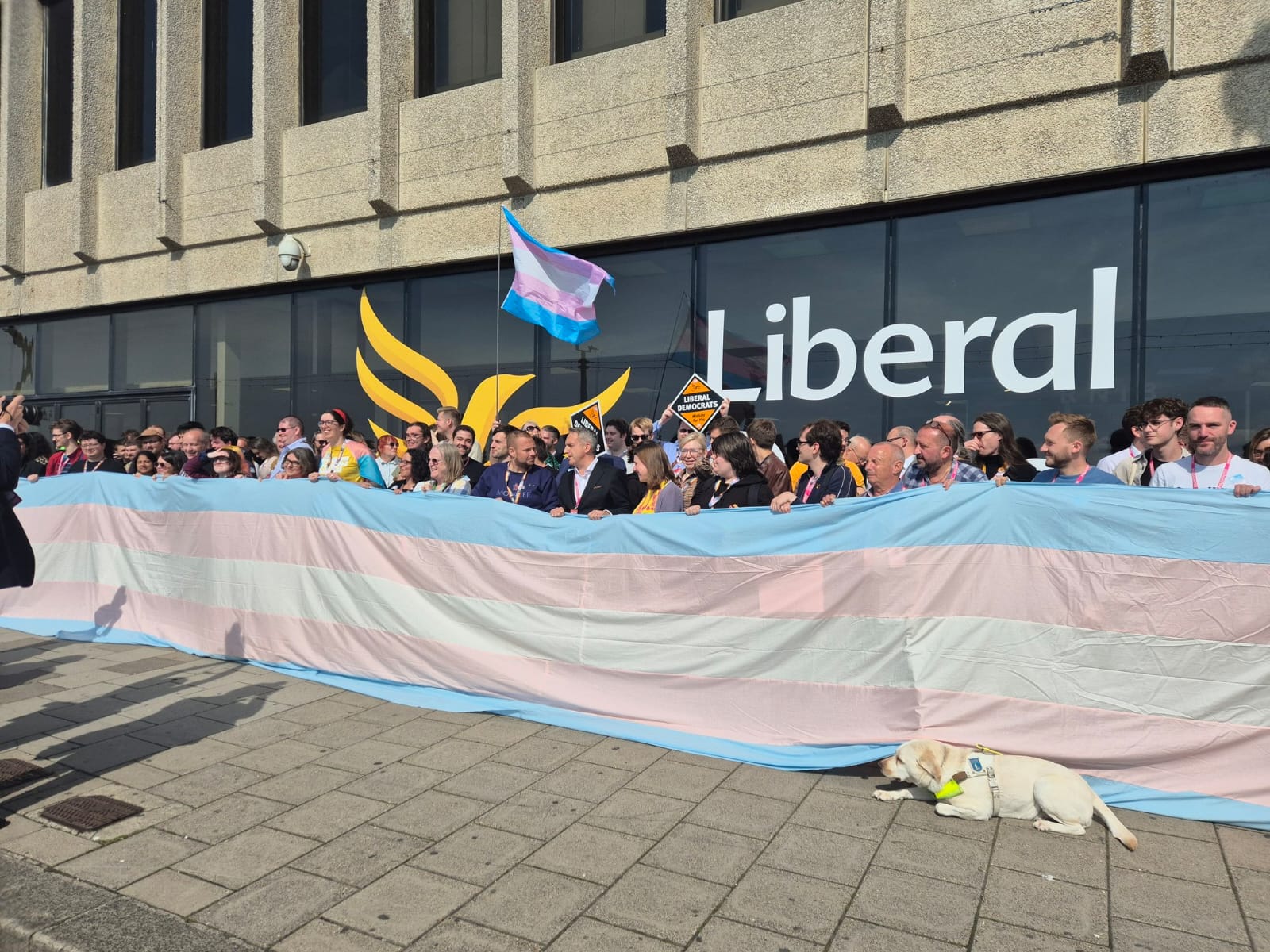 Show of support for trans people at Lib Dems' conference in Brighton