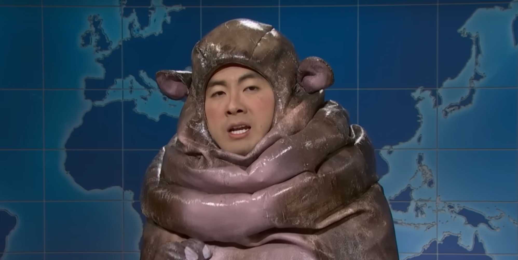 Bowen Yang on SNL as Moo Deng