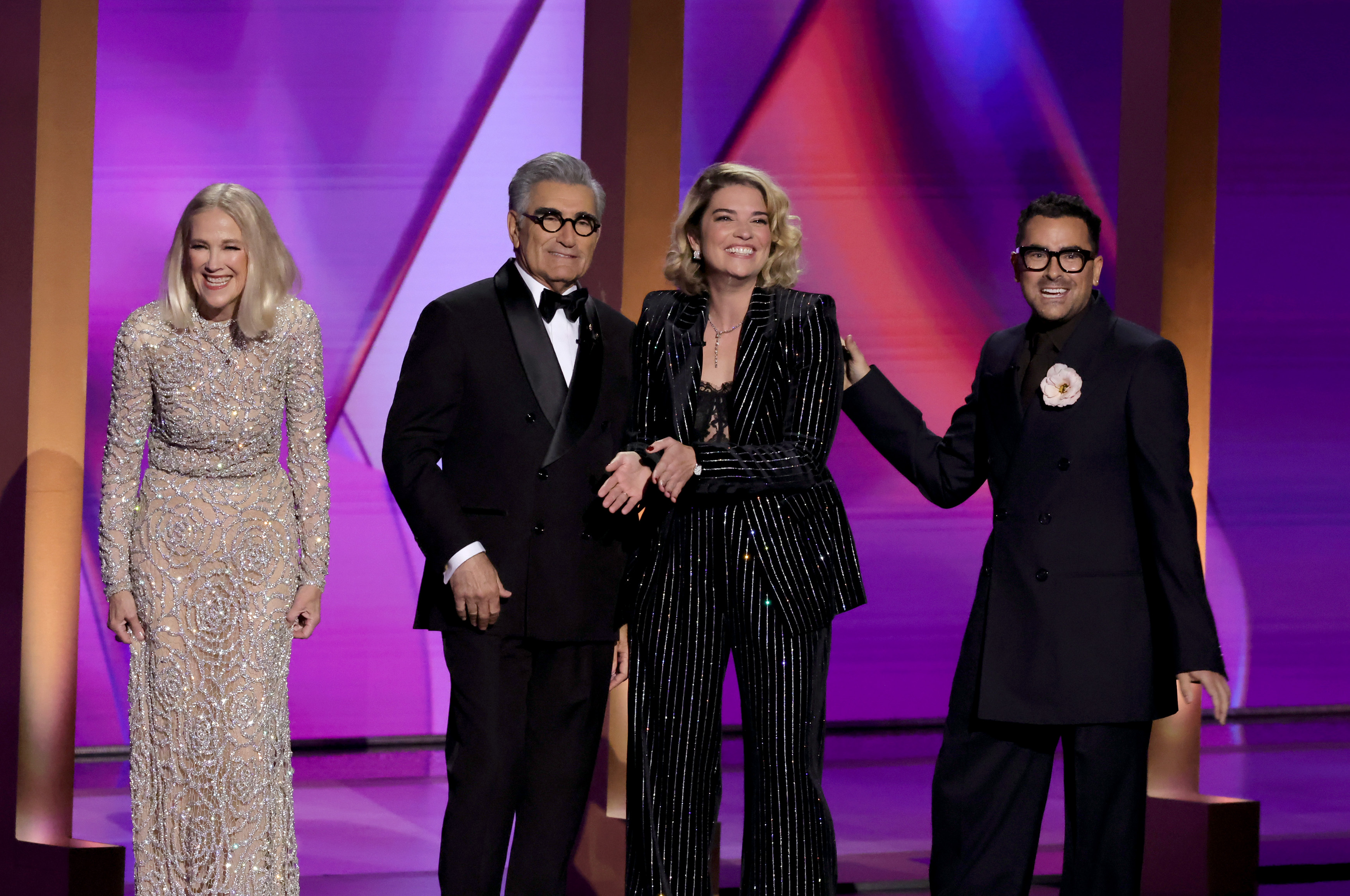 The Schitt's Creek cast reunited at the Emmys and you're crying, we're crying, everyone is crying
