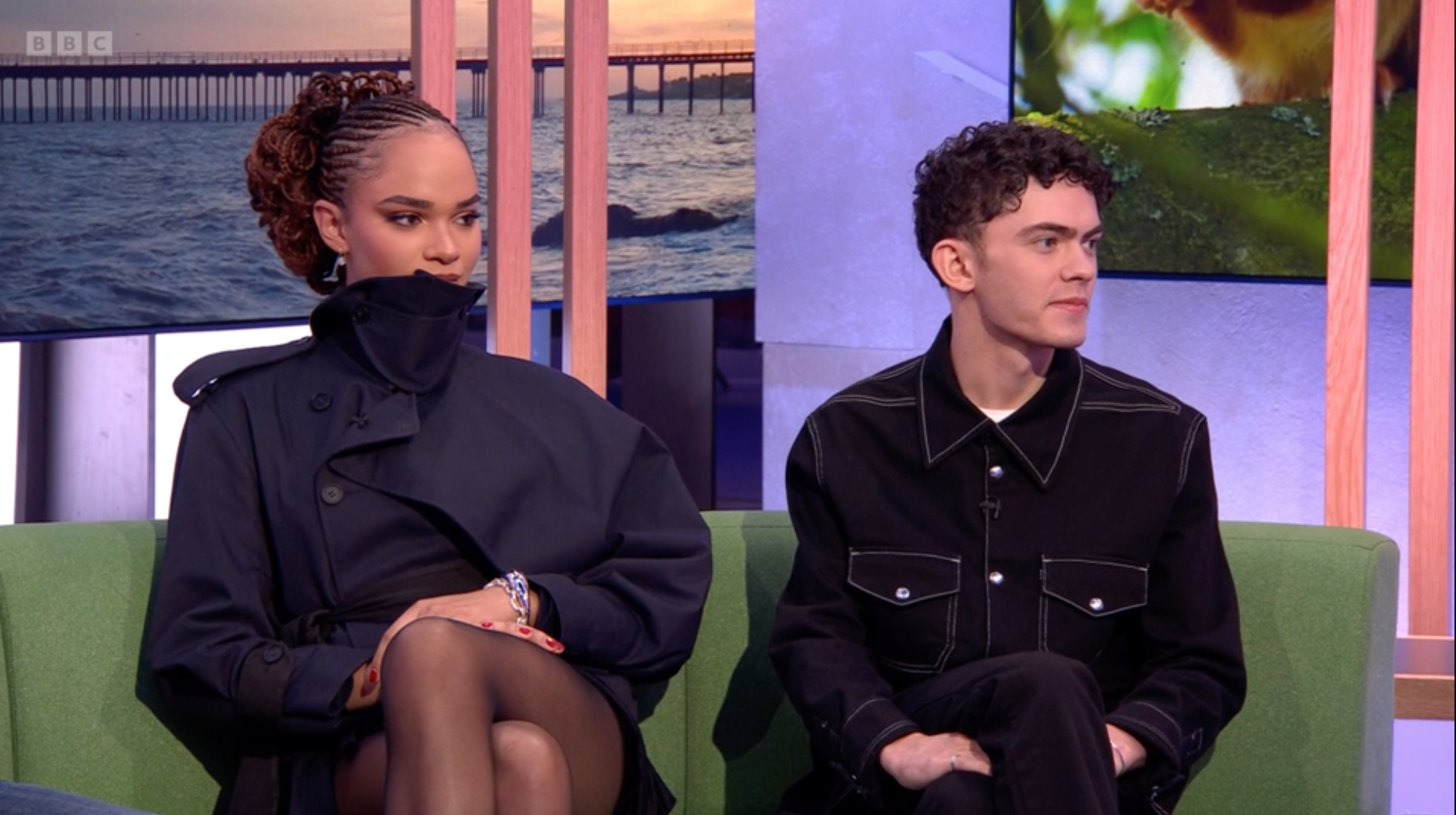 Yasmin Finney and Joe Locke presented with moving note from a Heartstopper fan live on air