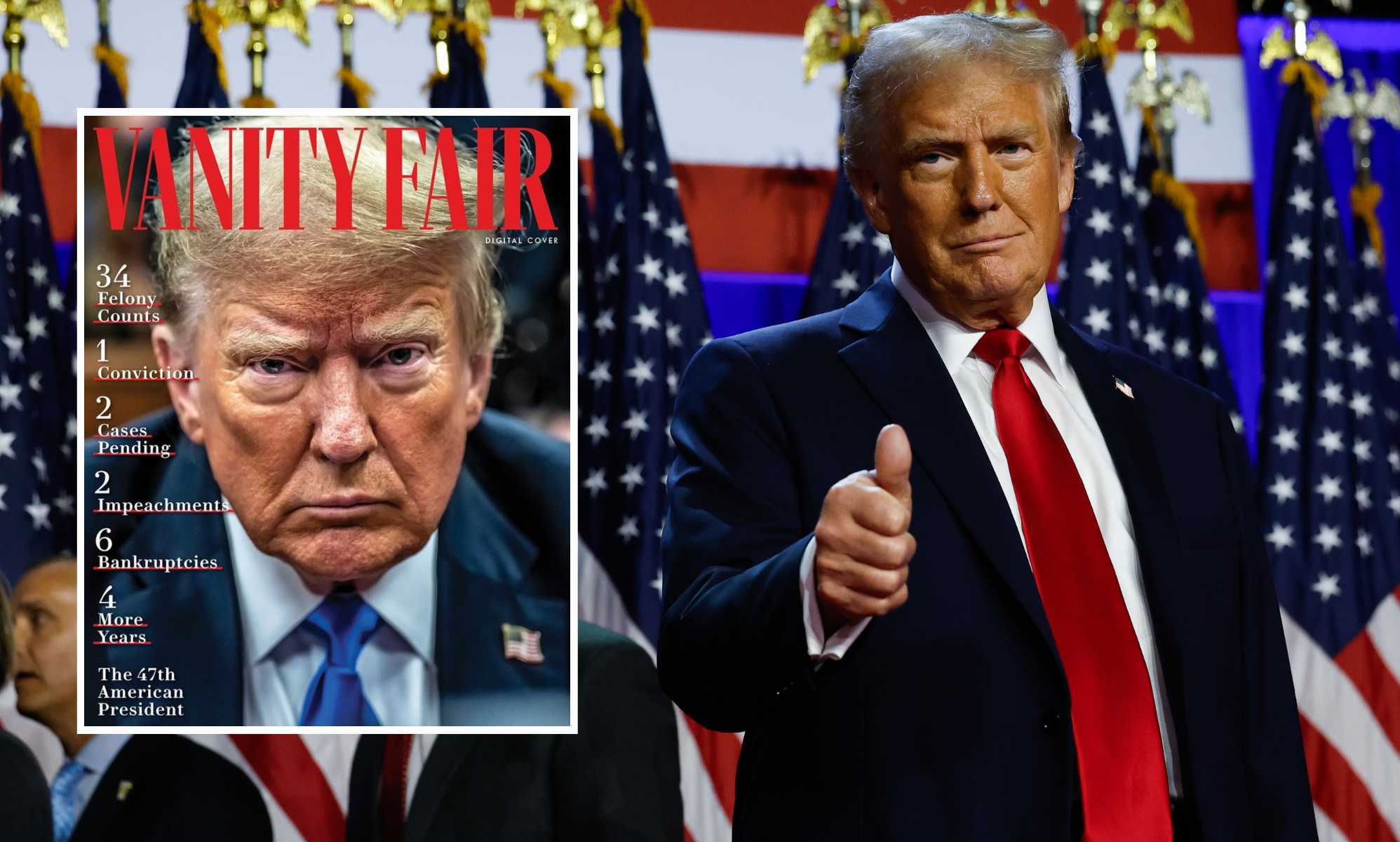 ‘34 felony counts… four more years’: Vanity Fair's scathing Donald Trump cover goes viral