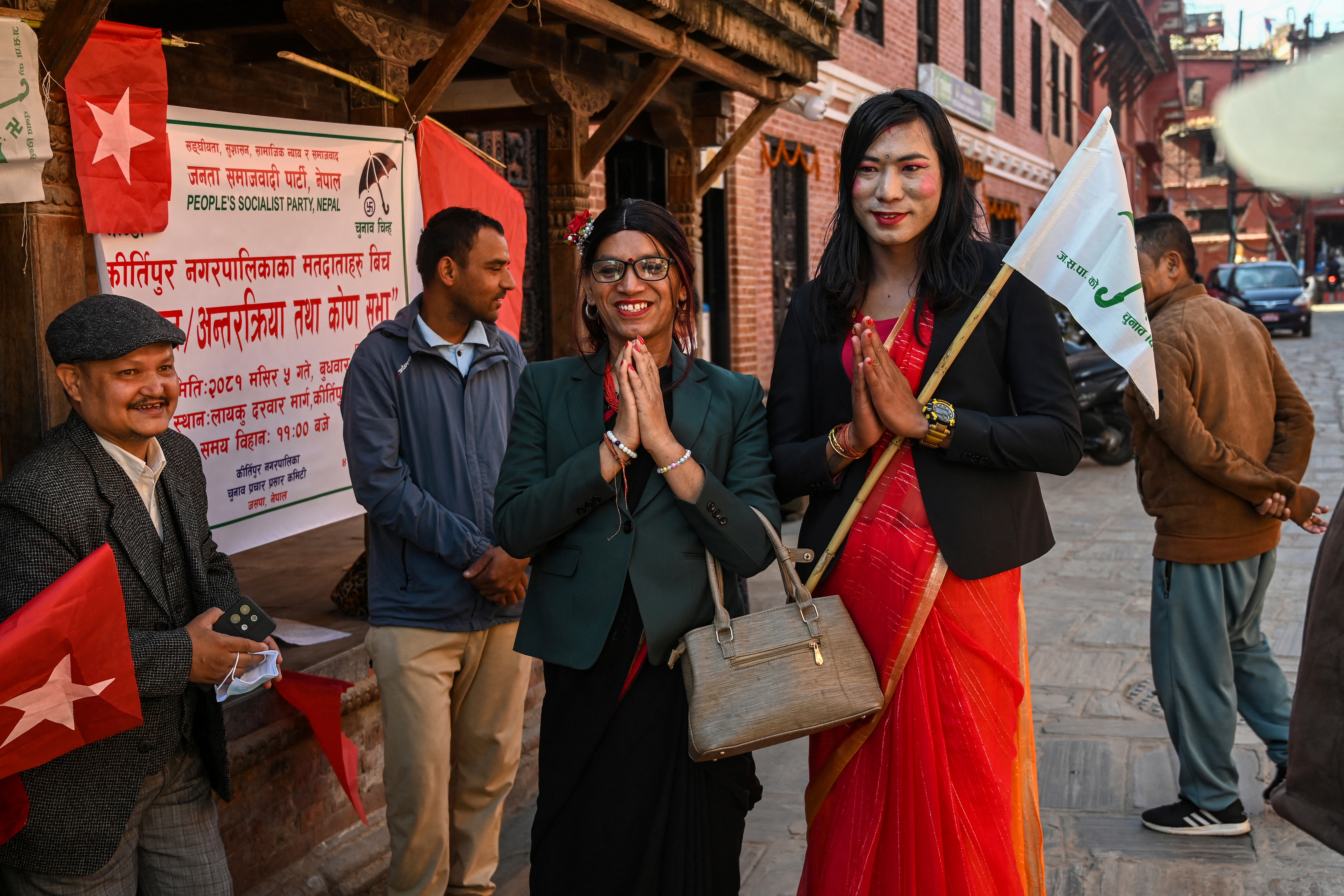 Two out trans candidates are running for office in Nepal for the first time