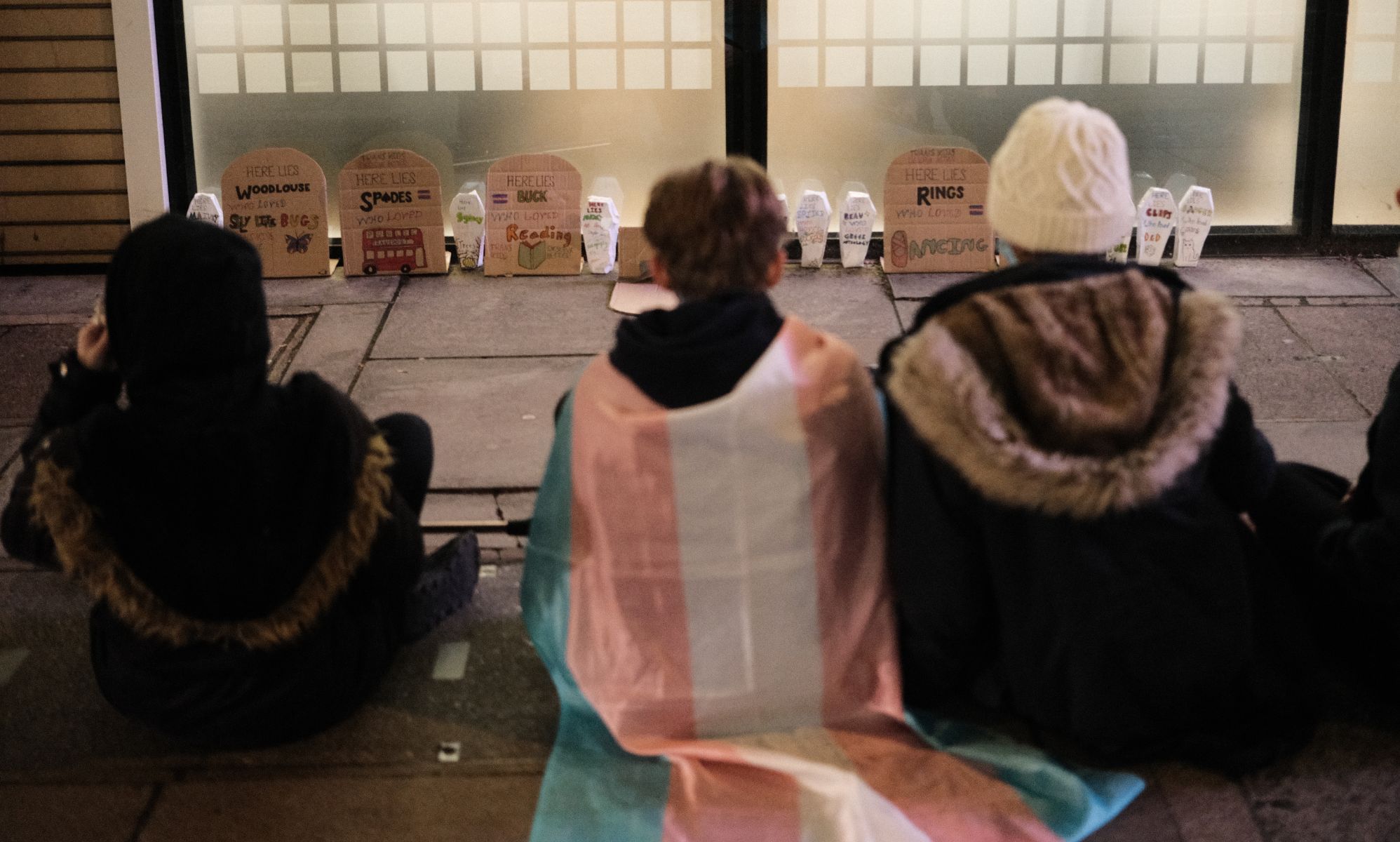 Trans youngsters hold 'die in' at London train station to oppose puberty blocker ban
