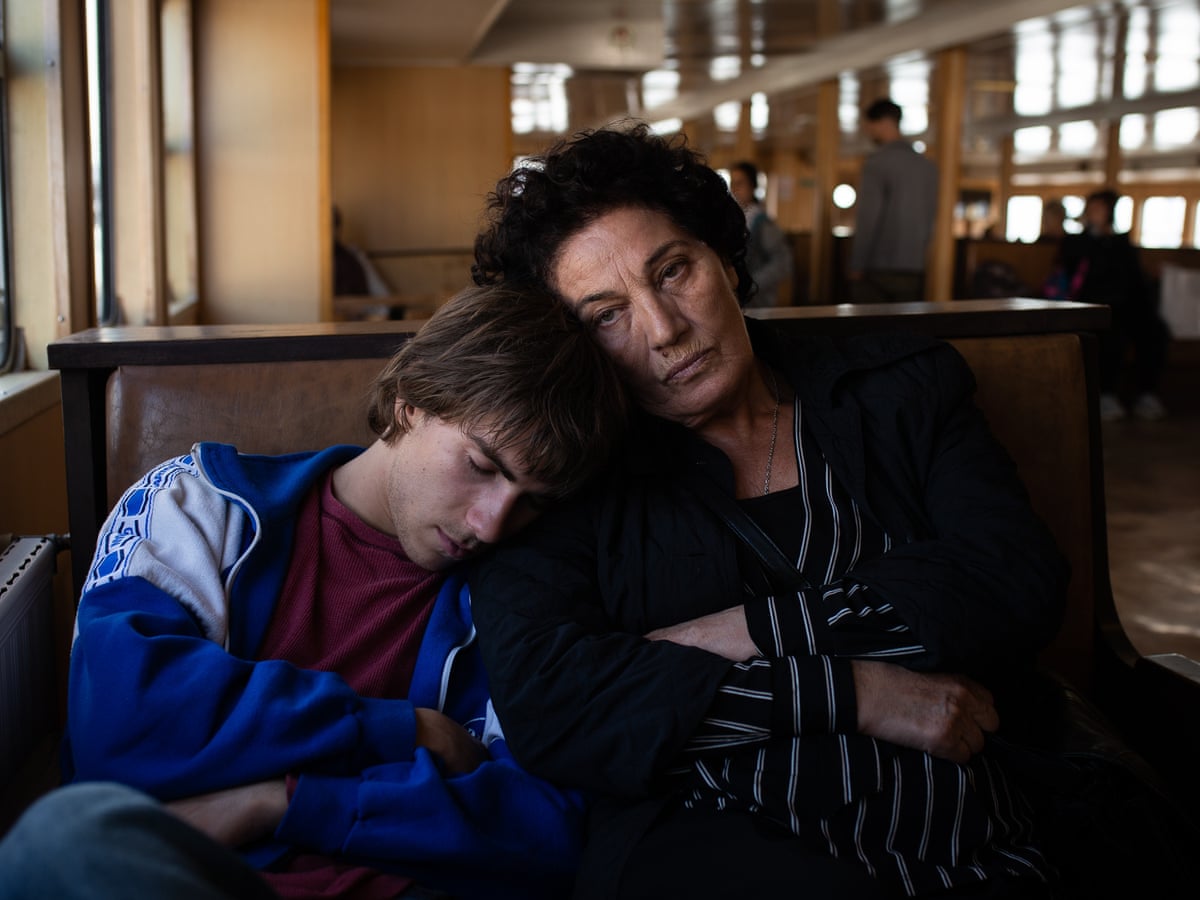 Crossing still: Achi napping on Lia