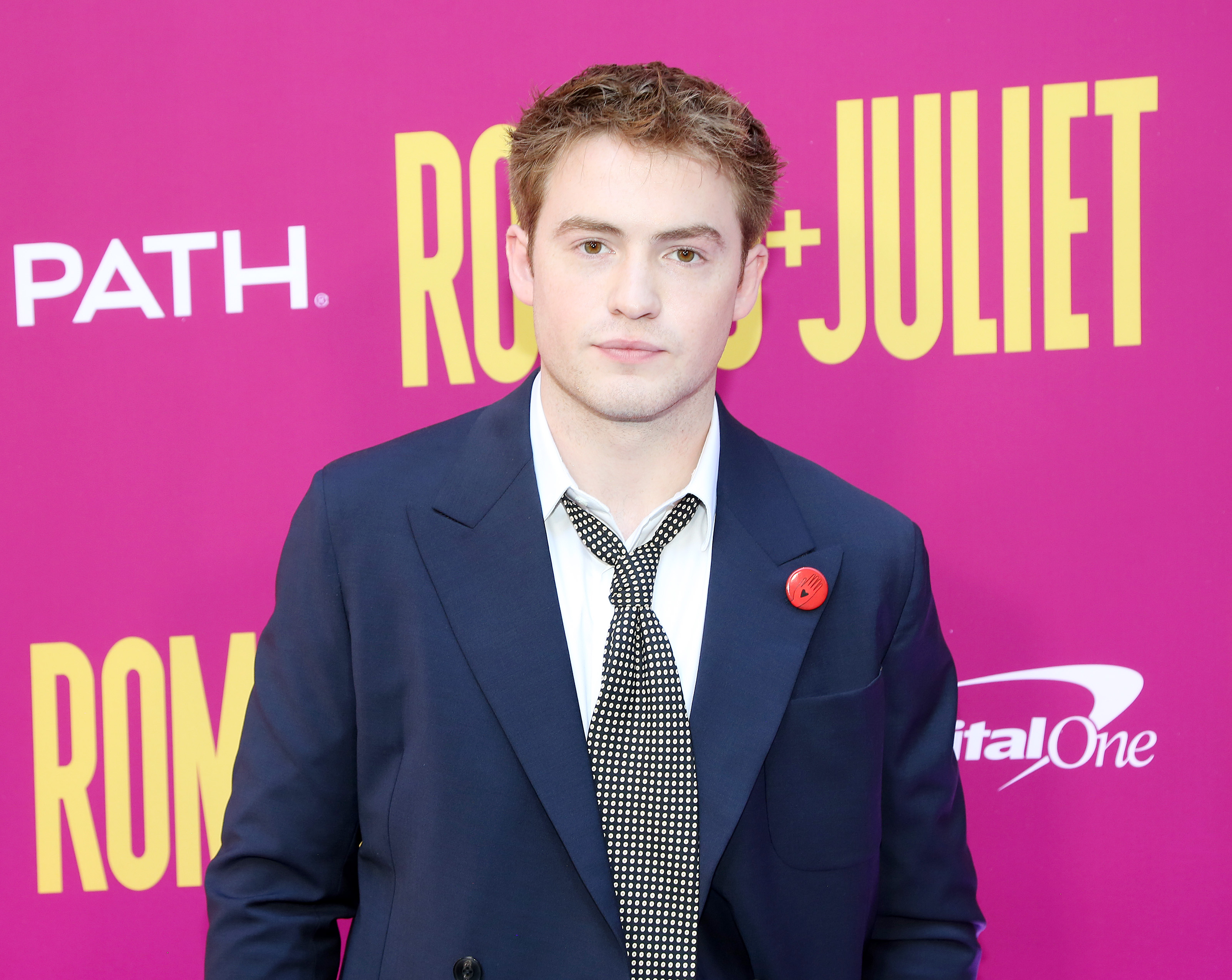 Kit Connor on the Romeo + Juliet red carpet on Broadway