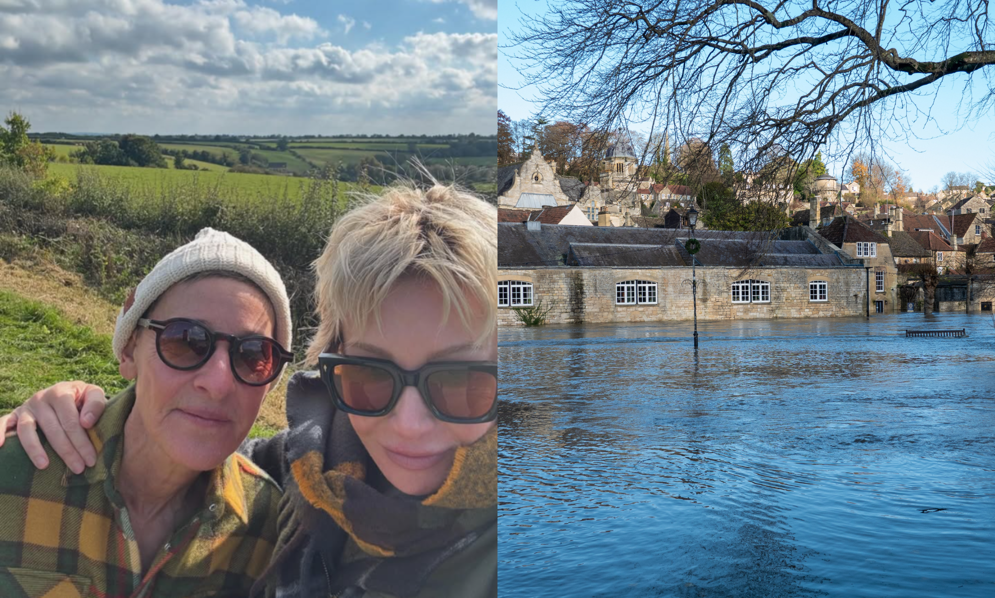 Ellen DeGeneres responds to claims her Cotswolds home has been hit by 'worst flooding in years'