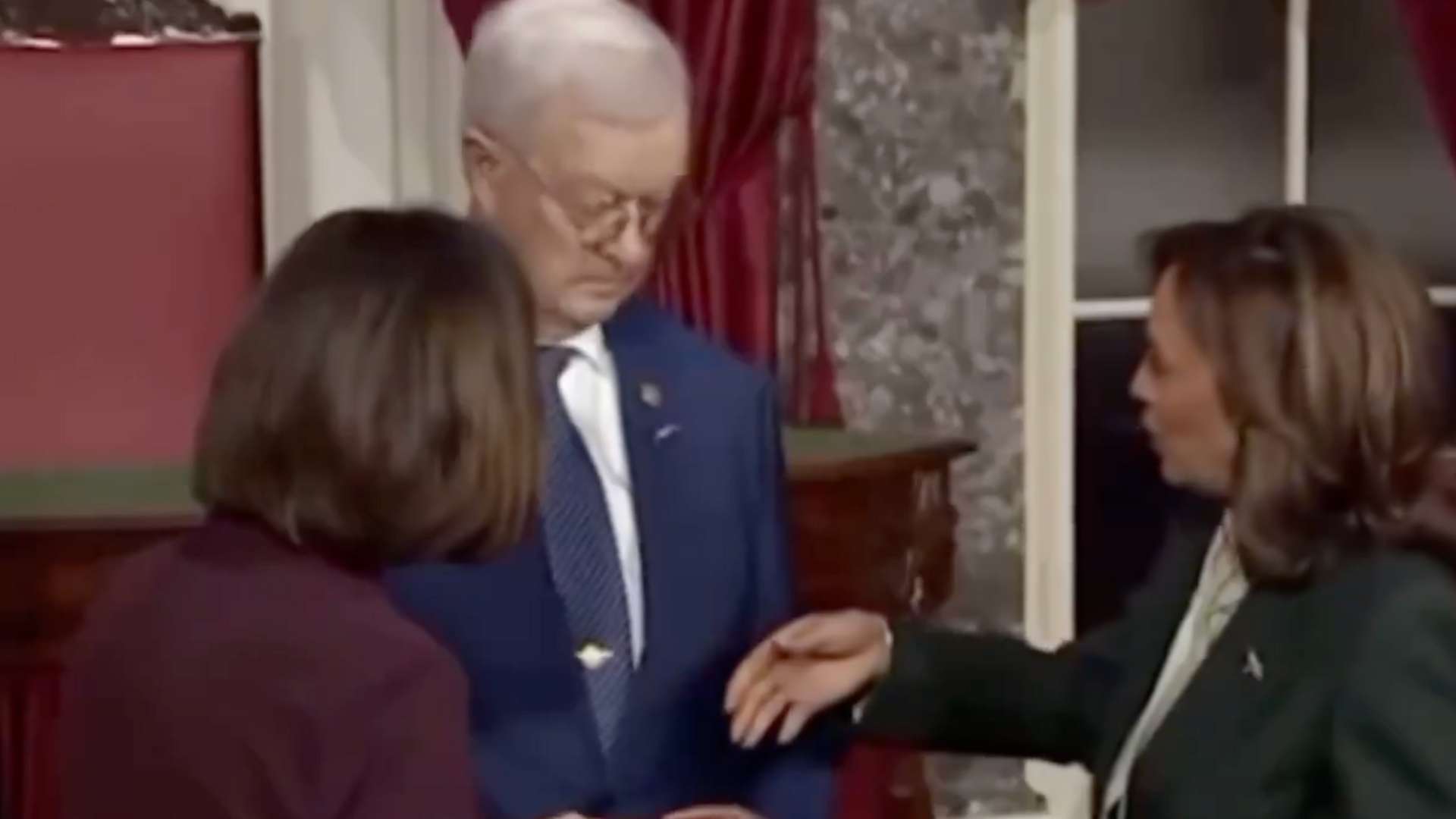 Republican senator's husband defended by conservatives after Kamala Harris 'snub'