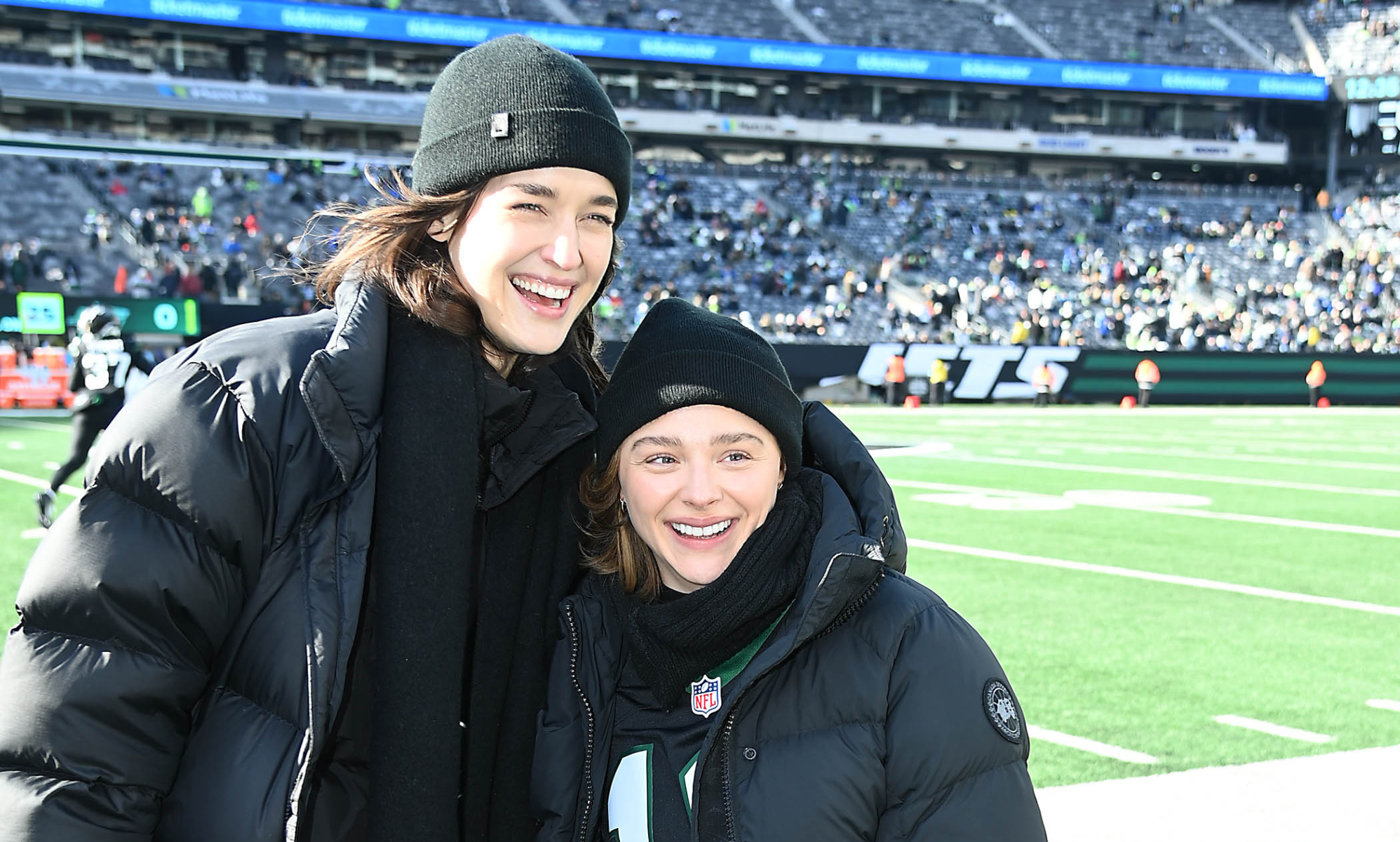 Chloë Grace Moretz hints at engagement to Kate Harrison after the pair sport matching rings