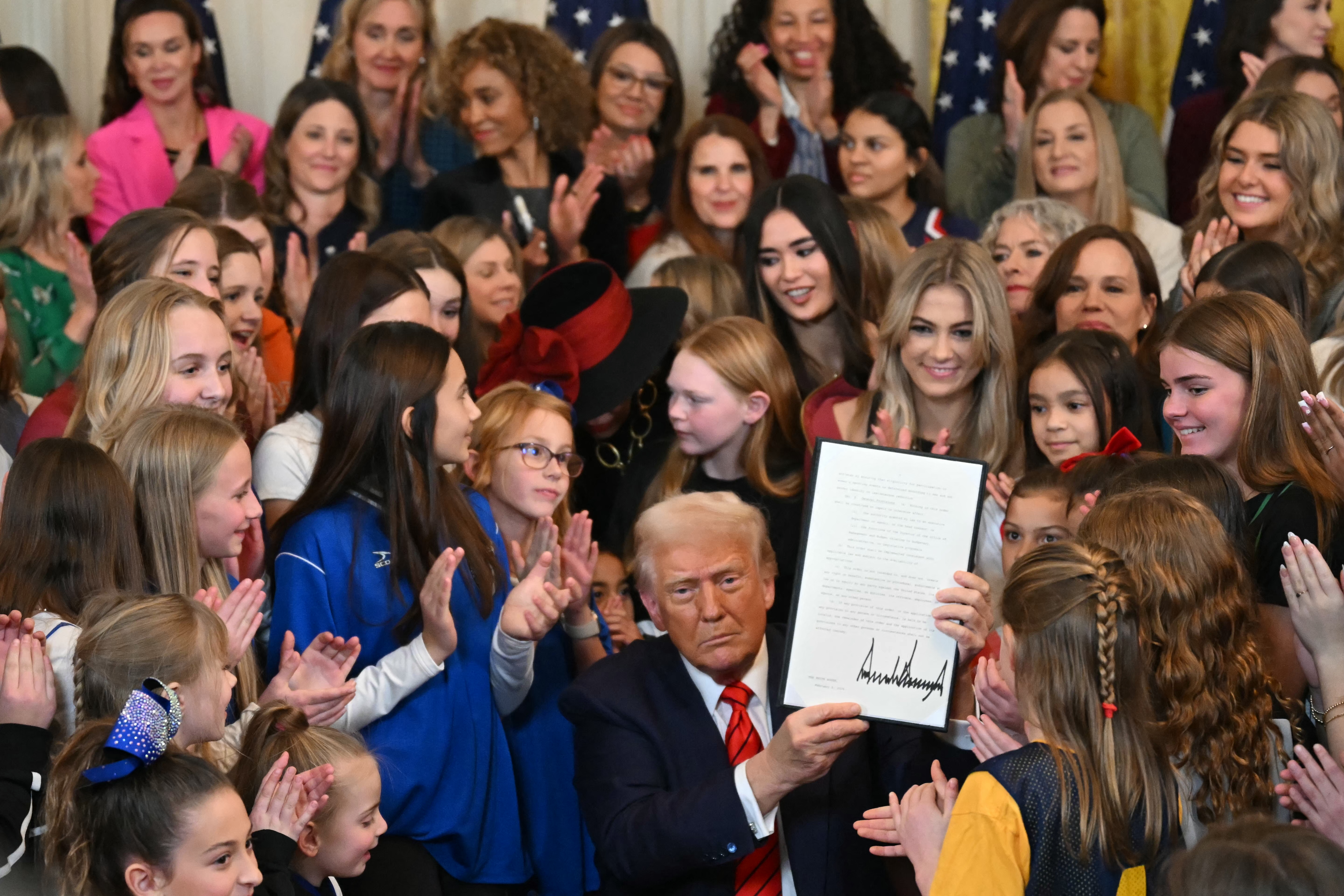Trump signs executive order, “Keeping Men Out of Women’s Sports”.
