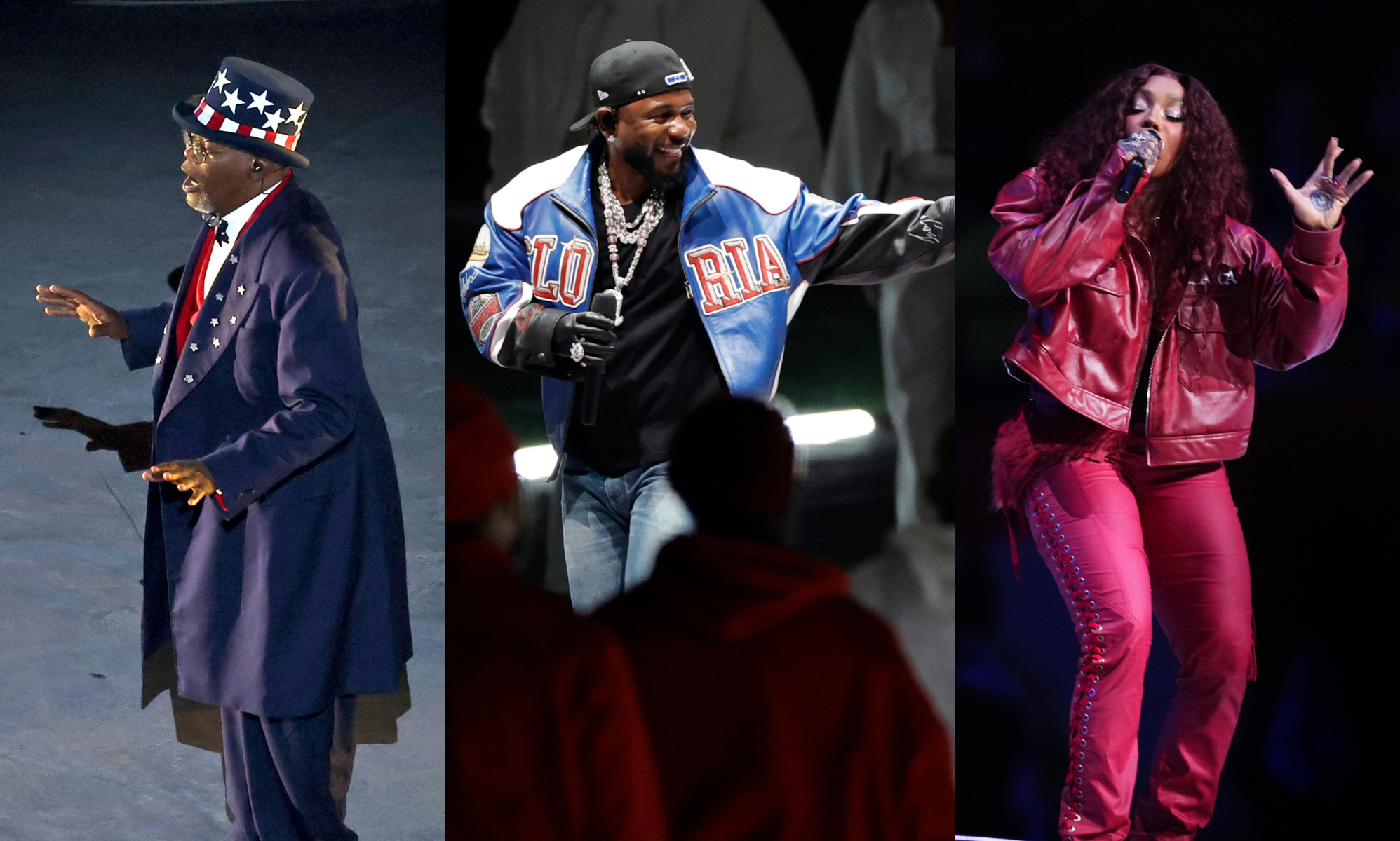 Kendrick Lamar brings out special guests SZA and Samuel L. Jackson at the Super Bowl halftime show