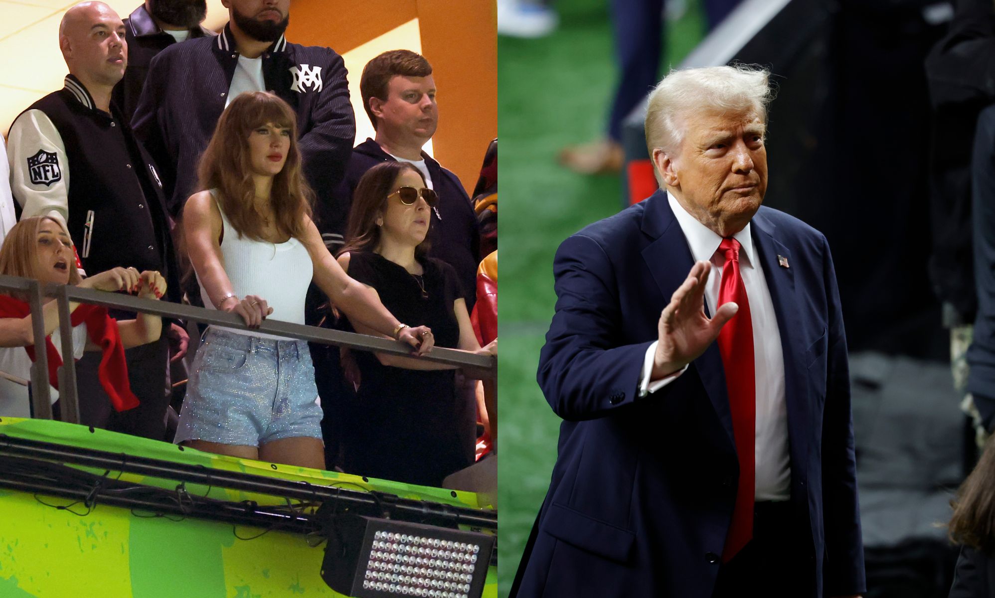 Trump says the 'world is healing' after Taylor Swift booed at Super Bowl