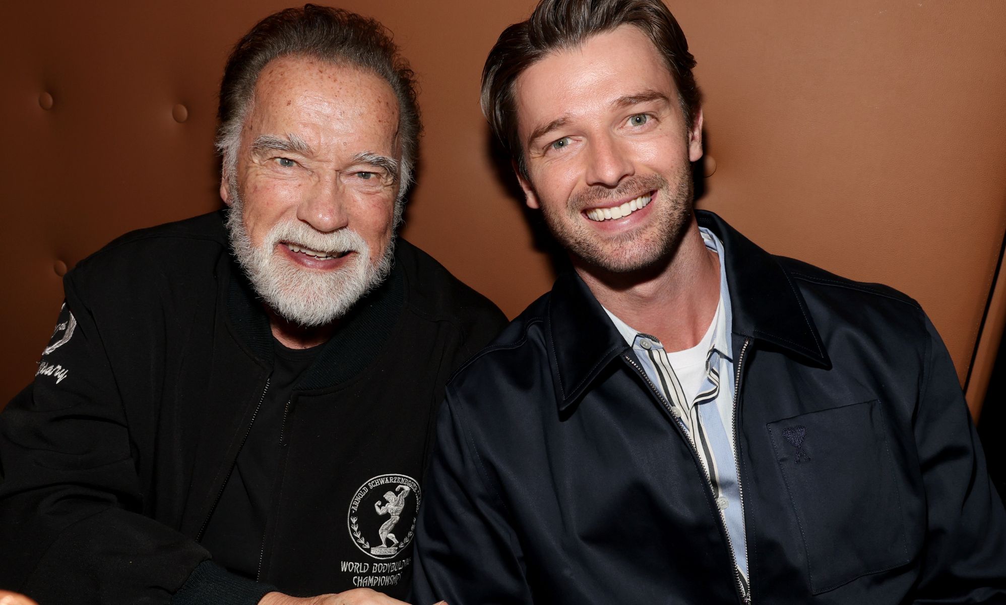 Arnold Schwarzenegger and his son, Patrick.