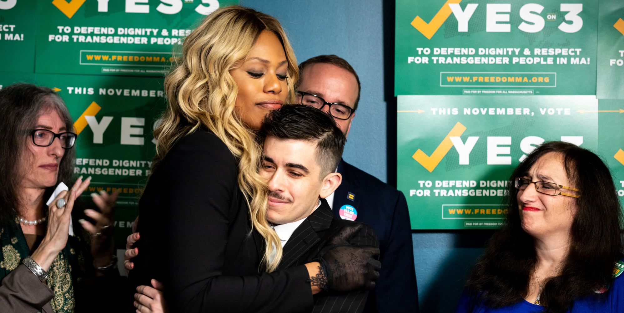 Chase Strangio and fellow trans trailblazer Laverne Cox