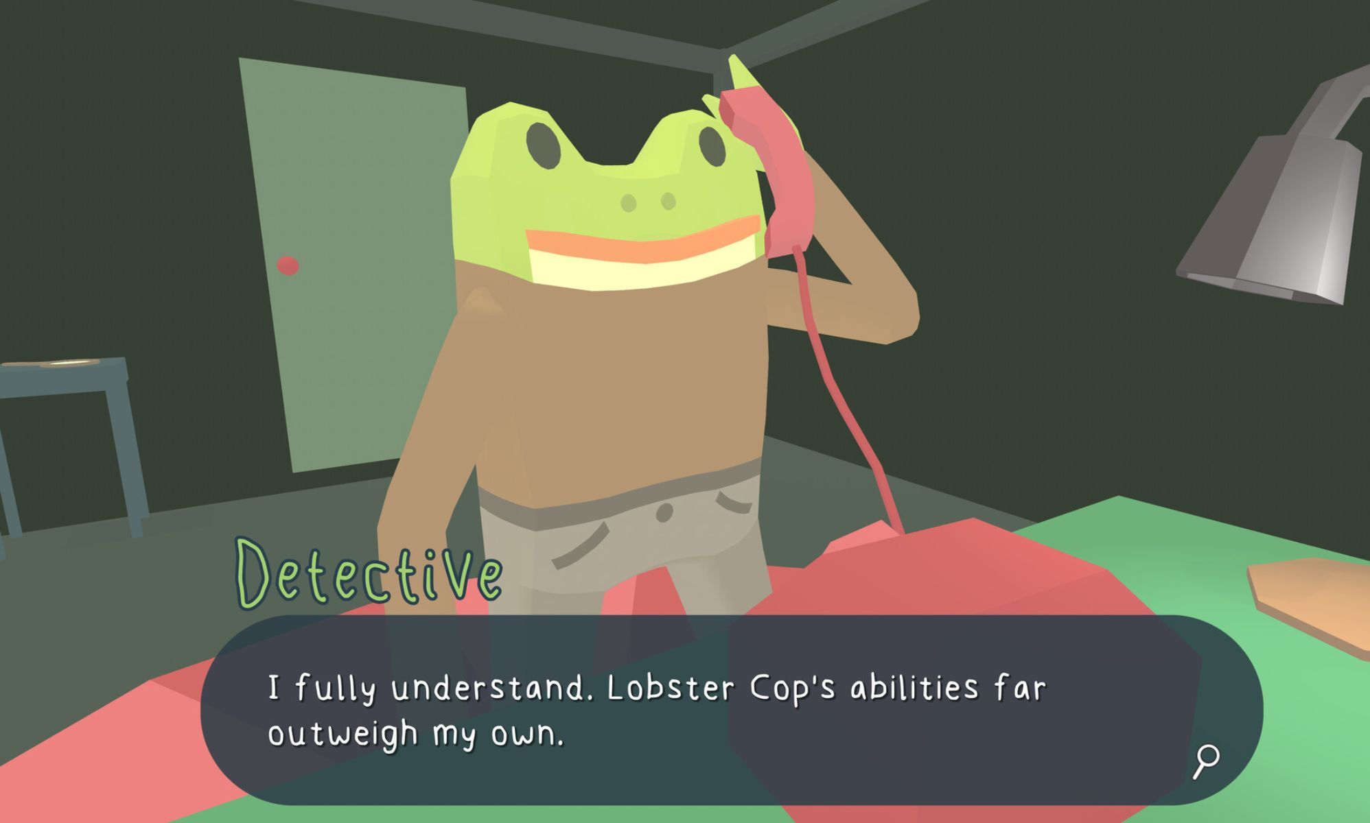 A screenshot from Frog Detective.