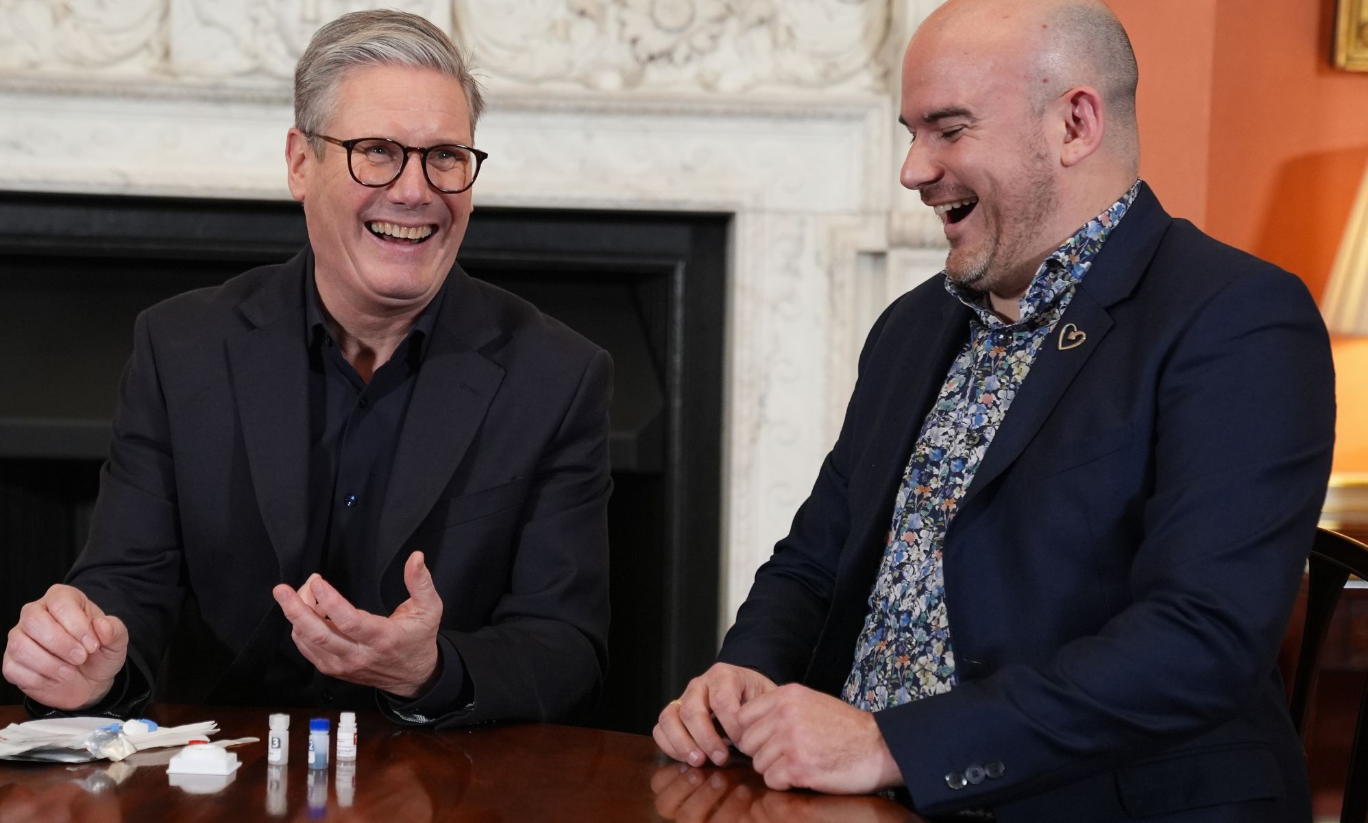Keir Starmer publicly takes an HIV test.