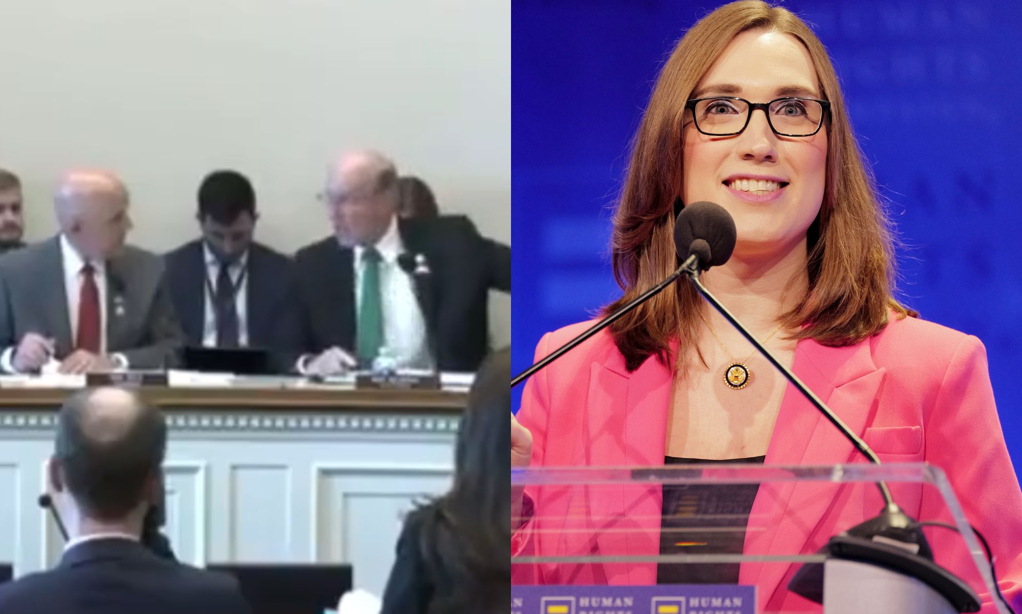Republican lawmaker intentionally misgenders Sarah McBride – so she misgenders him back