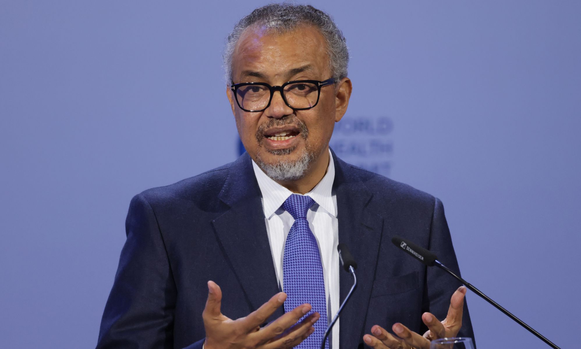 WHO chief Dr Tedros Adhanom Ghebreyesus. 