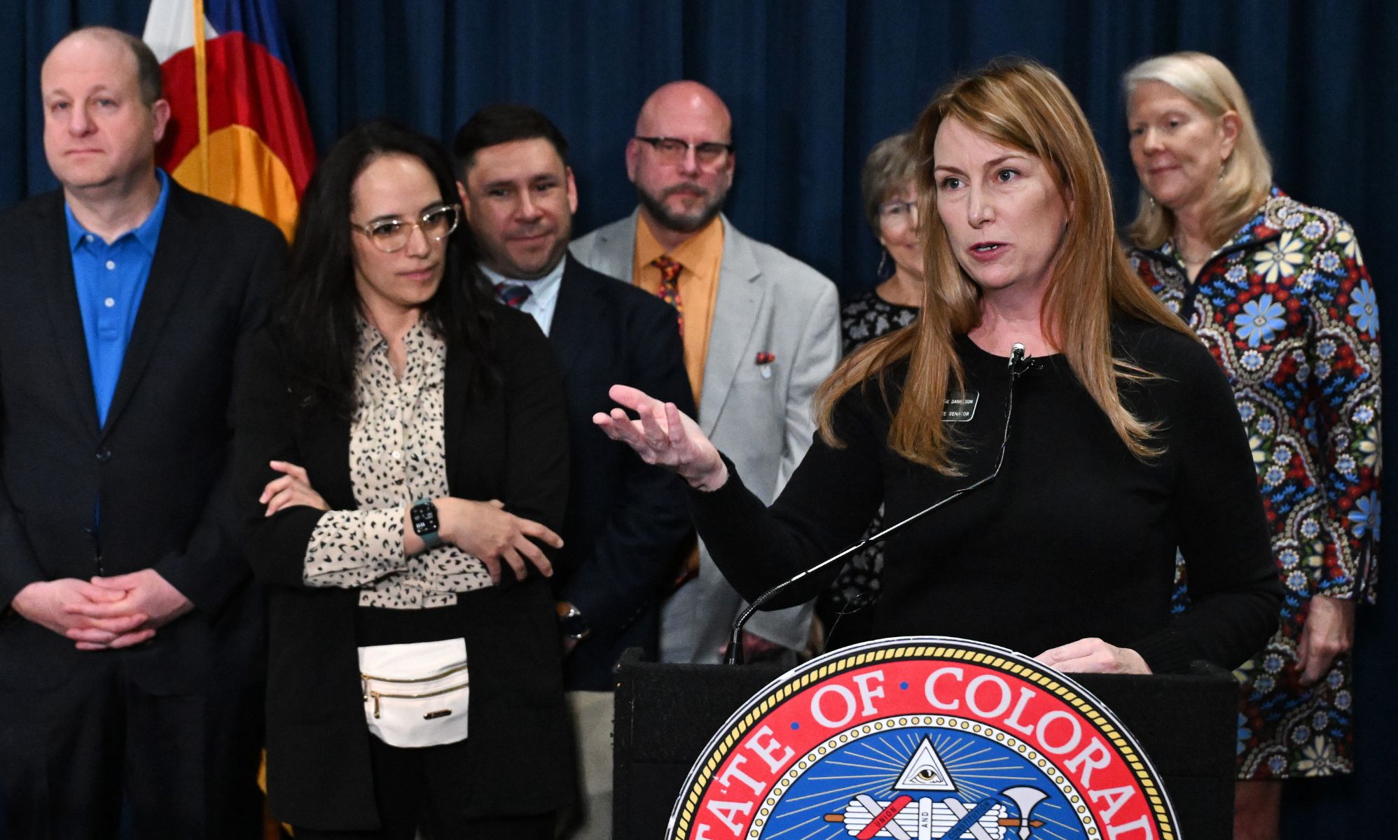 Colorado lawmakers during a governor signing session on 7 April 2025. 